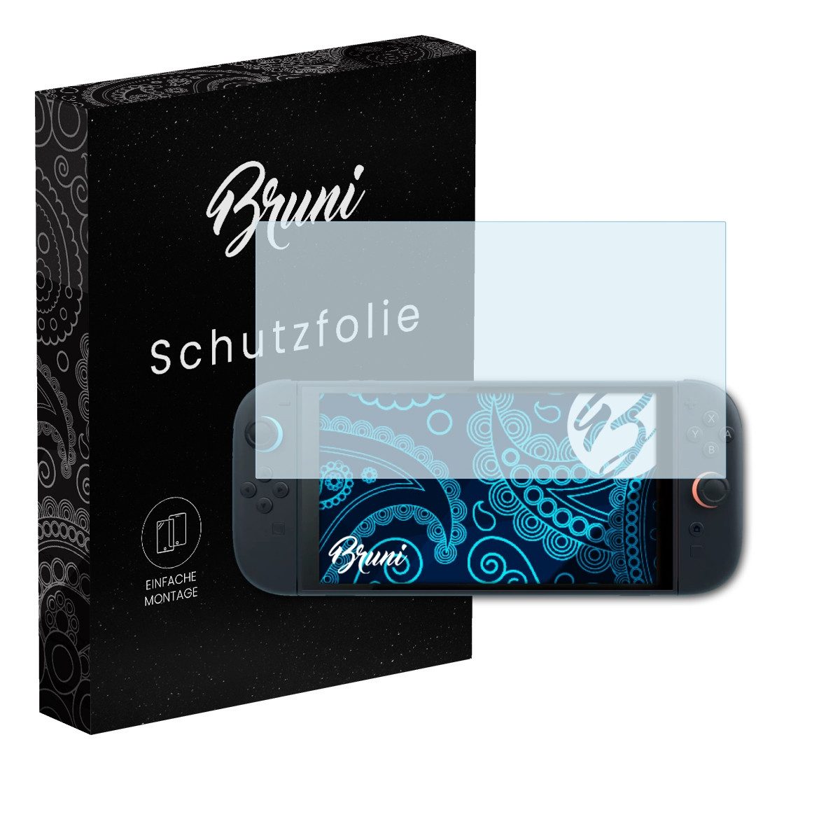 Bruni Schutzfolie Glasklare Displayschutzfolie für Nintendo Switch 2, (2 Folien), praktisch unsichtbar