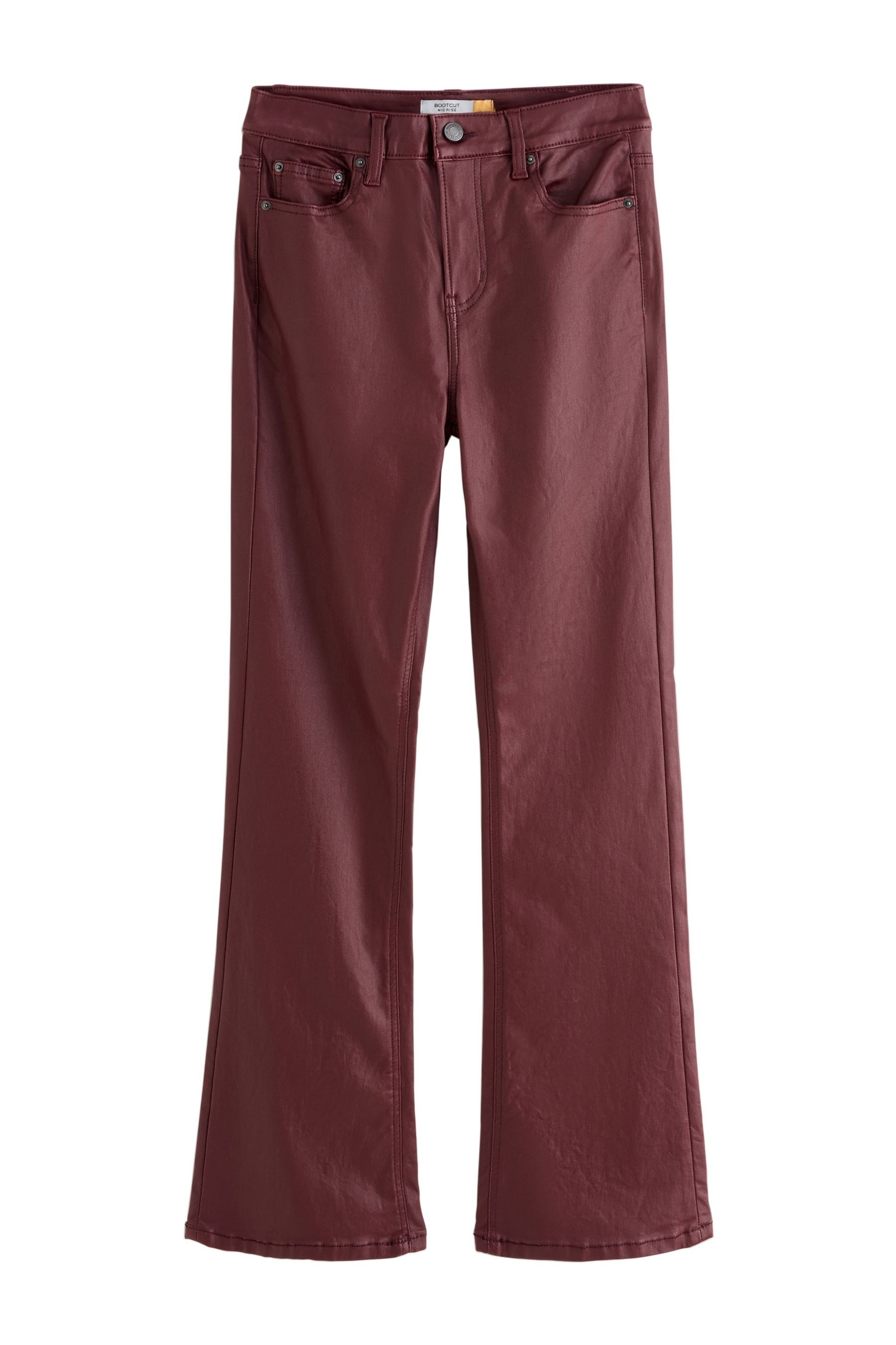 Next Bootcut-Jeans Beschichtete Bootcut-Jeans (1-tlg) günstig online kaufen