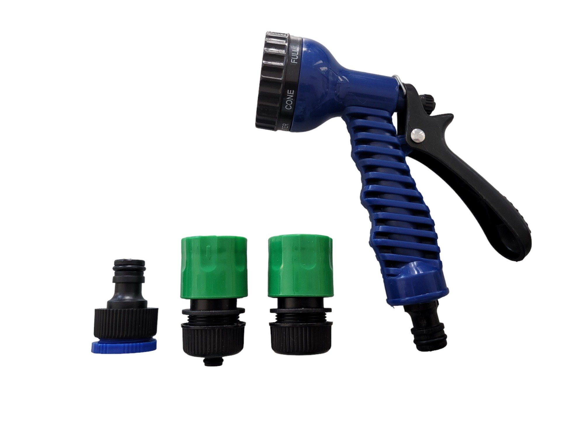 Bewässerungsbrause Gartenbrause Set Gartenspritze inklusive Adapter Blau