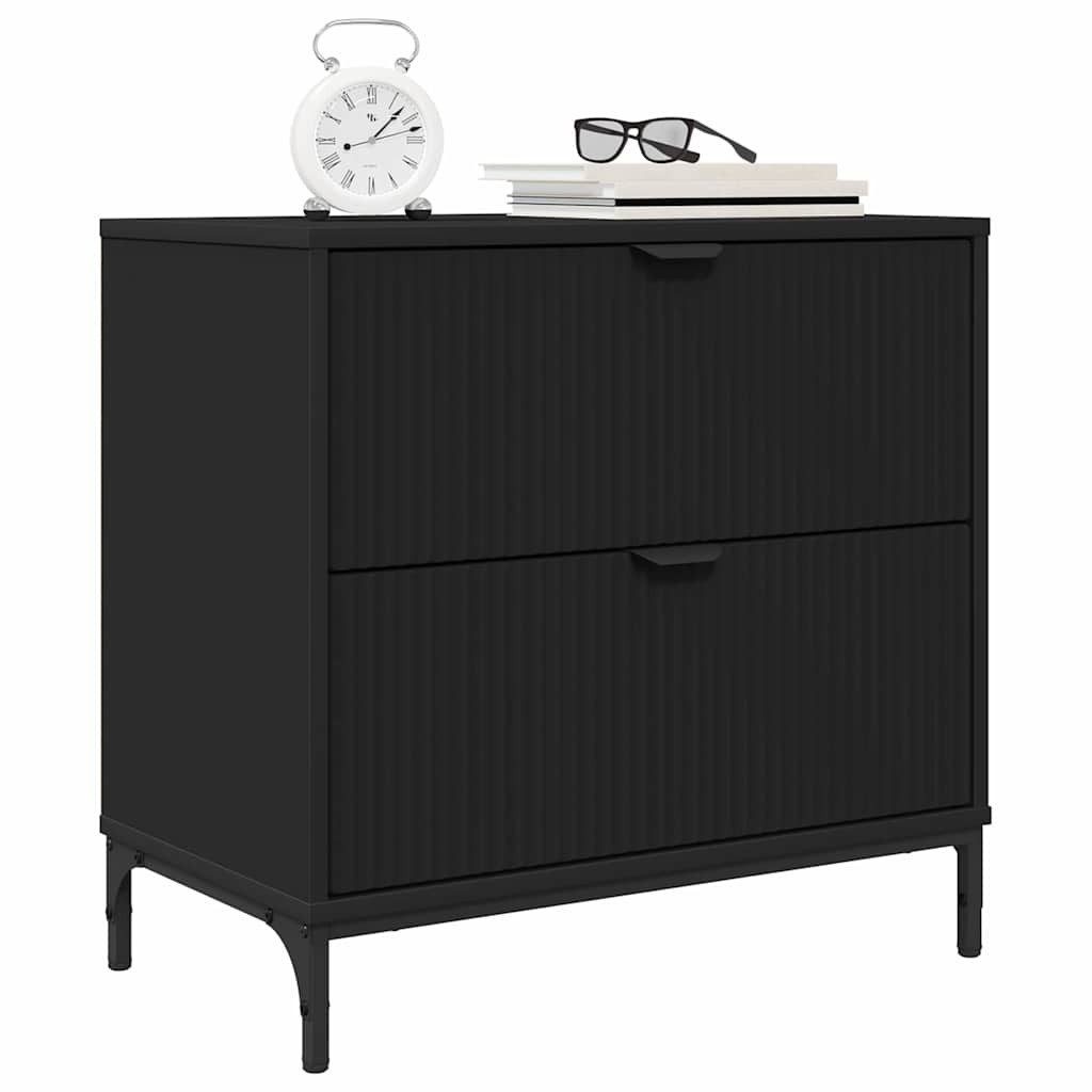 vidaXL Nachttisch Nachttisch Schwarz 63,5 x günstig online kaufen