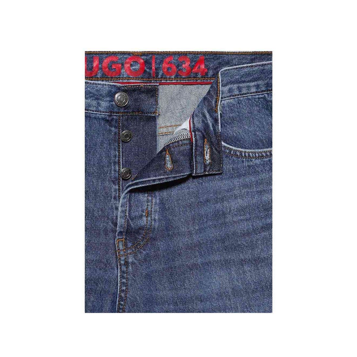 mittel-blau 5-Pocket-Jeans (1-tlg) HUGO