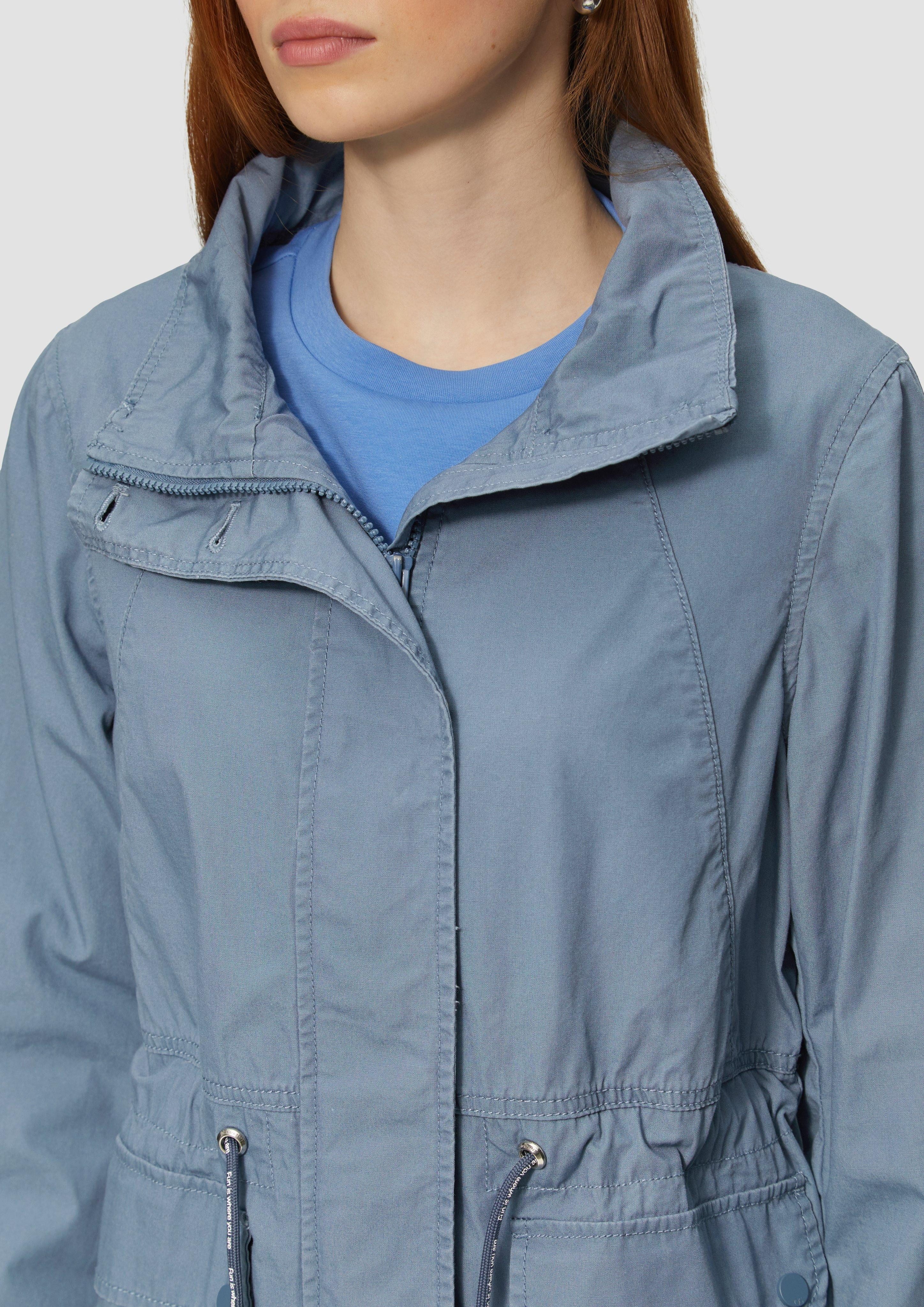 QS Outdoorjacke Baumwolljacke mit Tunnelzug in günstig online kaufen