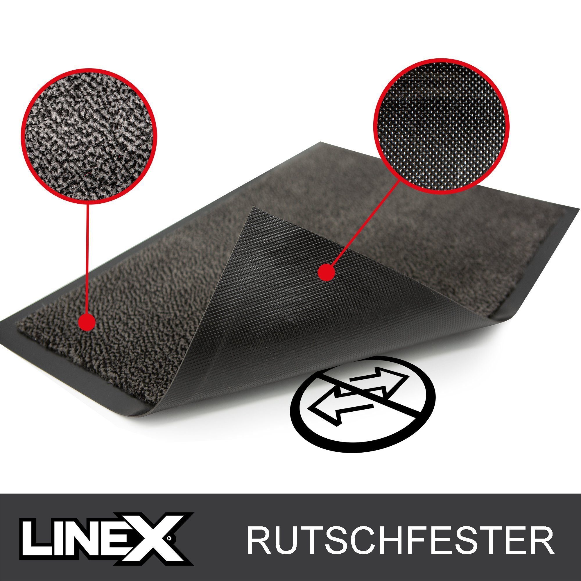 Linex Fußmatte rutschfest Schutzfangmatte, waschbar Eingangsmatte, Höhe: 7 mm, Indoor - Outdoor geeignet – Bild 4 von 5