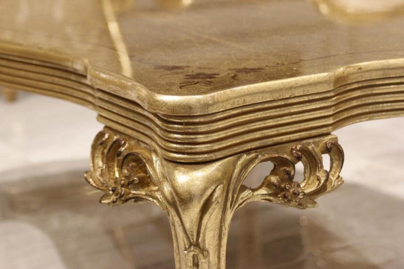 Xlmoebel Couchtisch Edler Tisch in Gold mit Sofatablett und modernem Design (1-St., 1x nur Couchtisch), Hergestellt in Europa