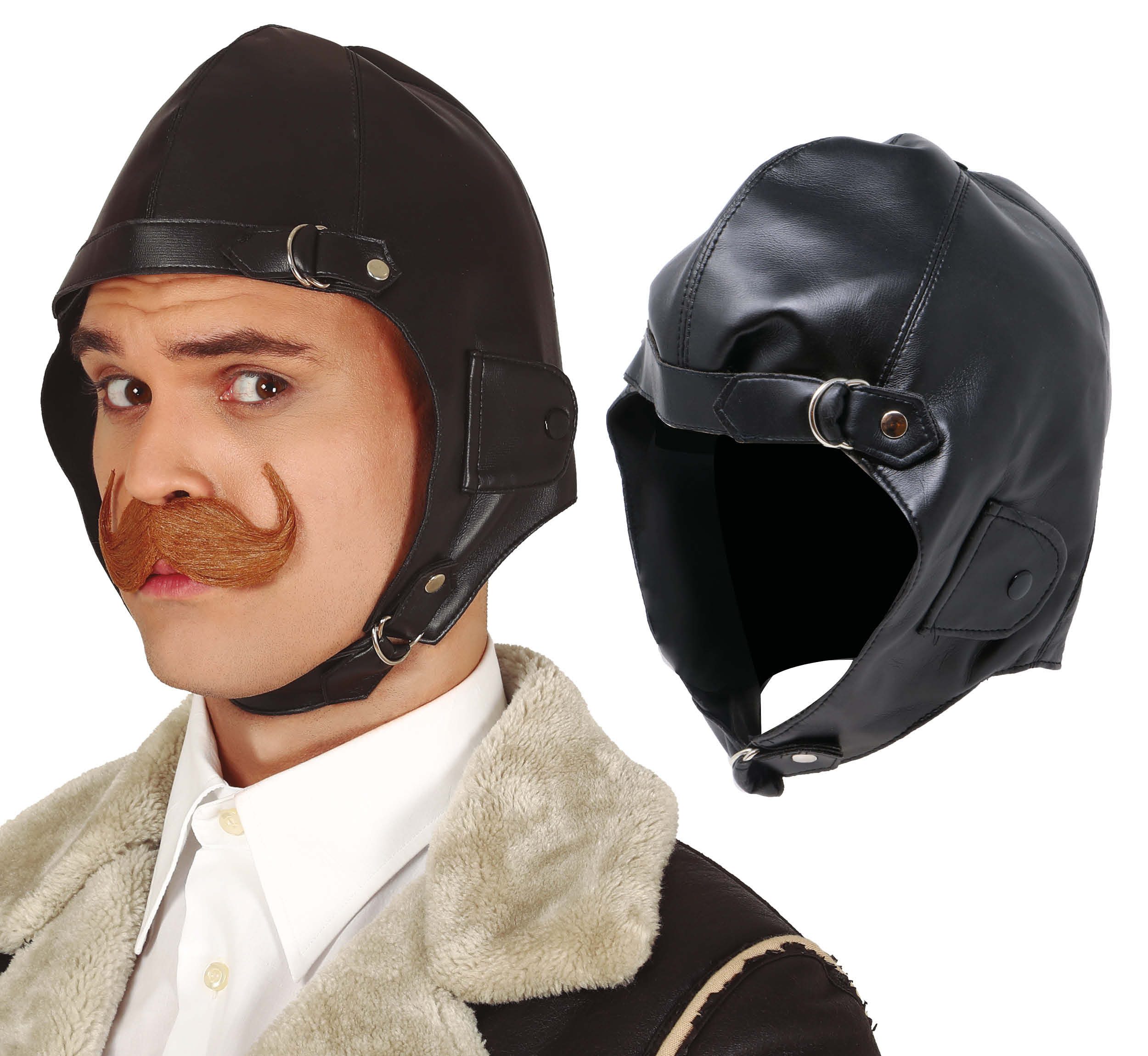 Fiestas Guirca Kostüm, Pilot Fliegerhaube Nostalgie Vintage Look Karneval 40s Abenteuer Reise