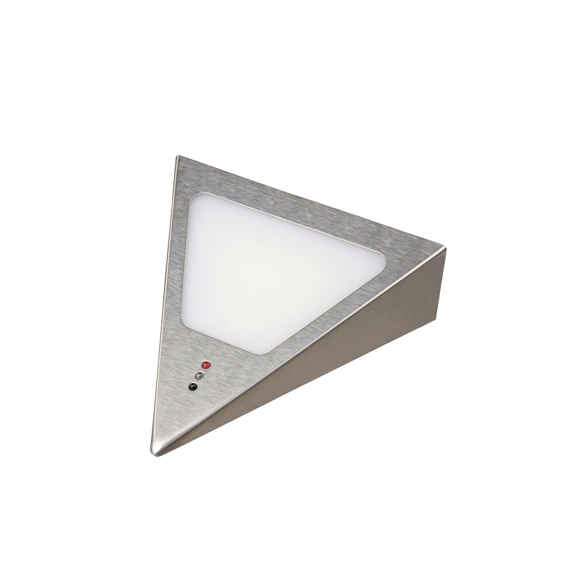 kalb LED Unterbauleuchte Dreieck LED Unterbauleuchten mit Sensor, Warmweiß, dimmbar, Edelstahl, 1er Set warmweiß, warmweiß