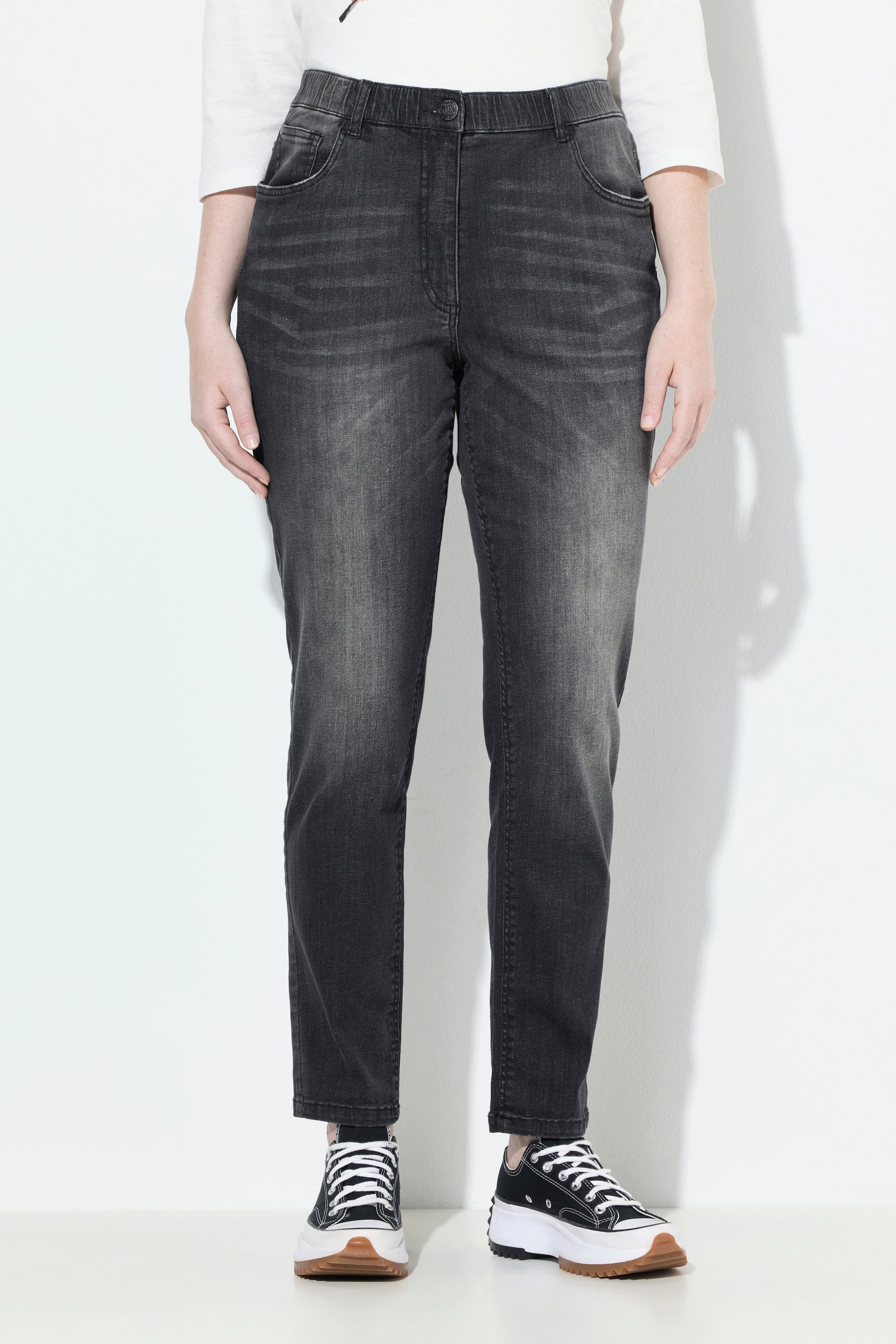 Ulla Popken Regular-fit-Jeans Jeans Mia modische Waschung 5-Pocket günstig online kaufen