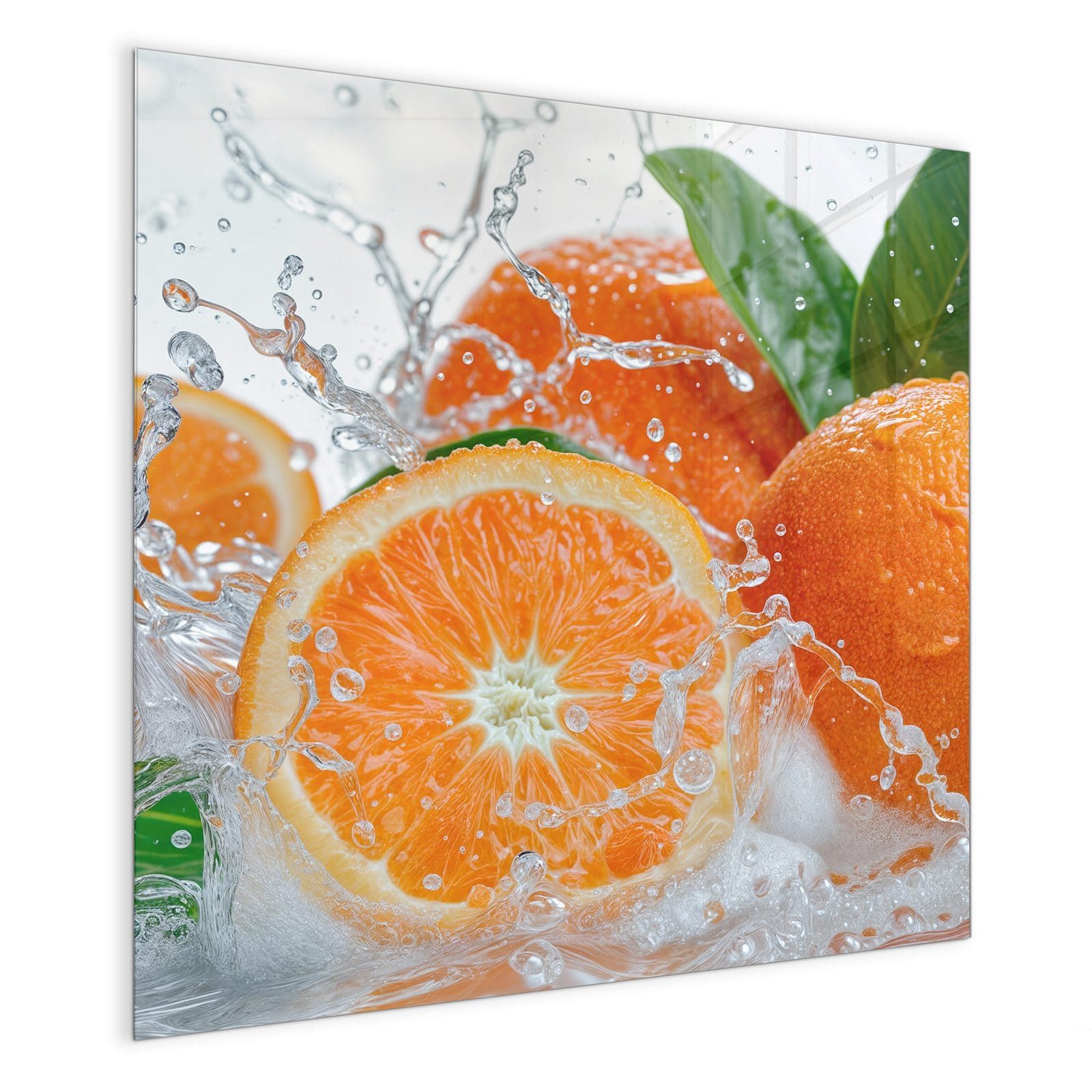 Primedeco Magnettafel Glas Spritzige Orangen Pinnwand günstig online kaufen