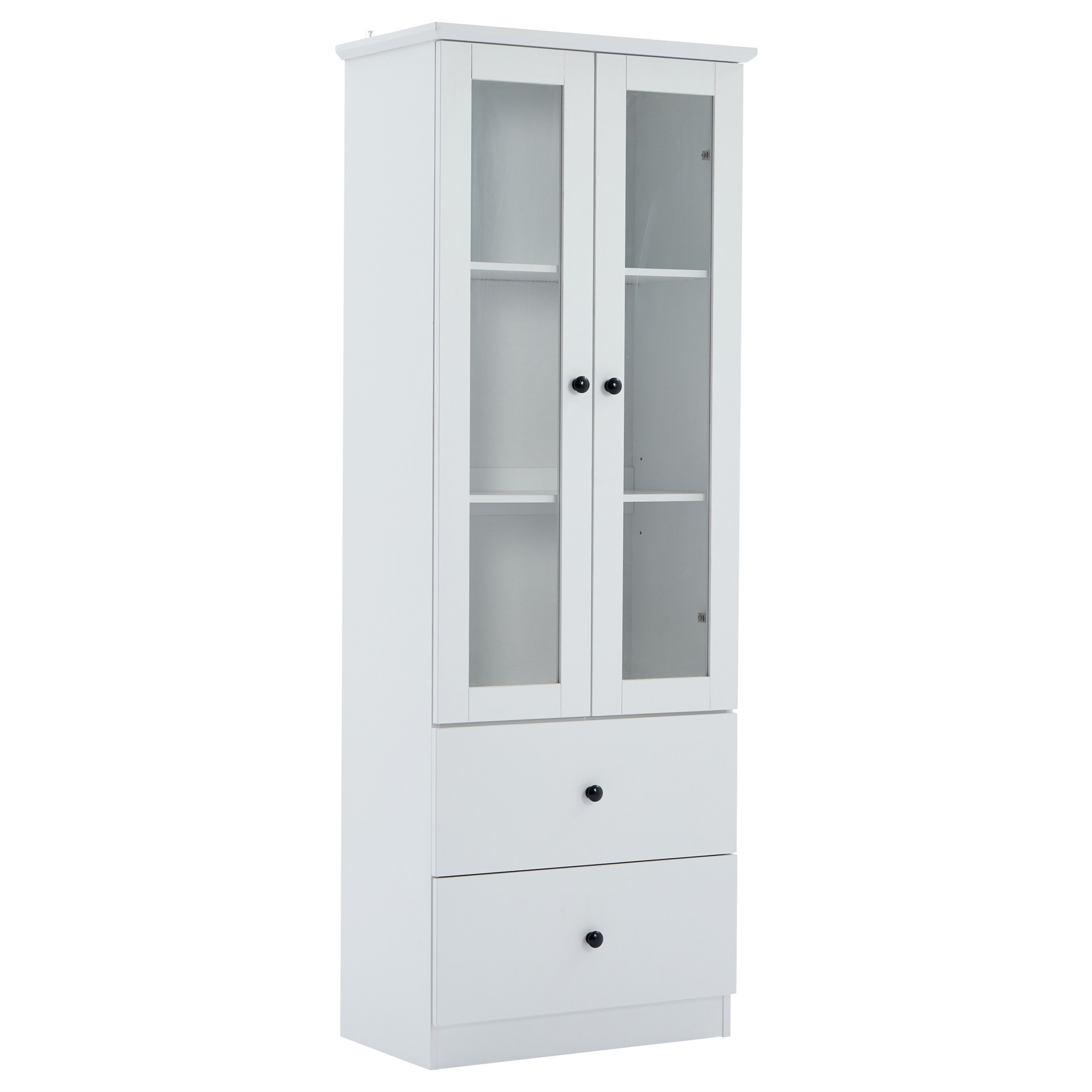 BlingBin Vitrine Moderne Standvitrine Vitrinenschrank, Hochschrank günstig online kaufen