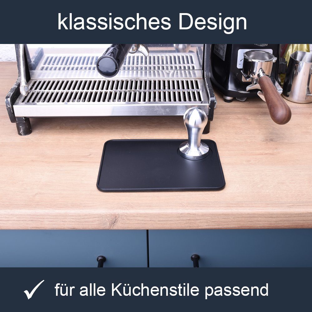 JOEFREX Tampermatte Tampermatte - Tamping Station - Schwarz - 20cm x 15cm