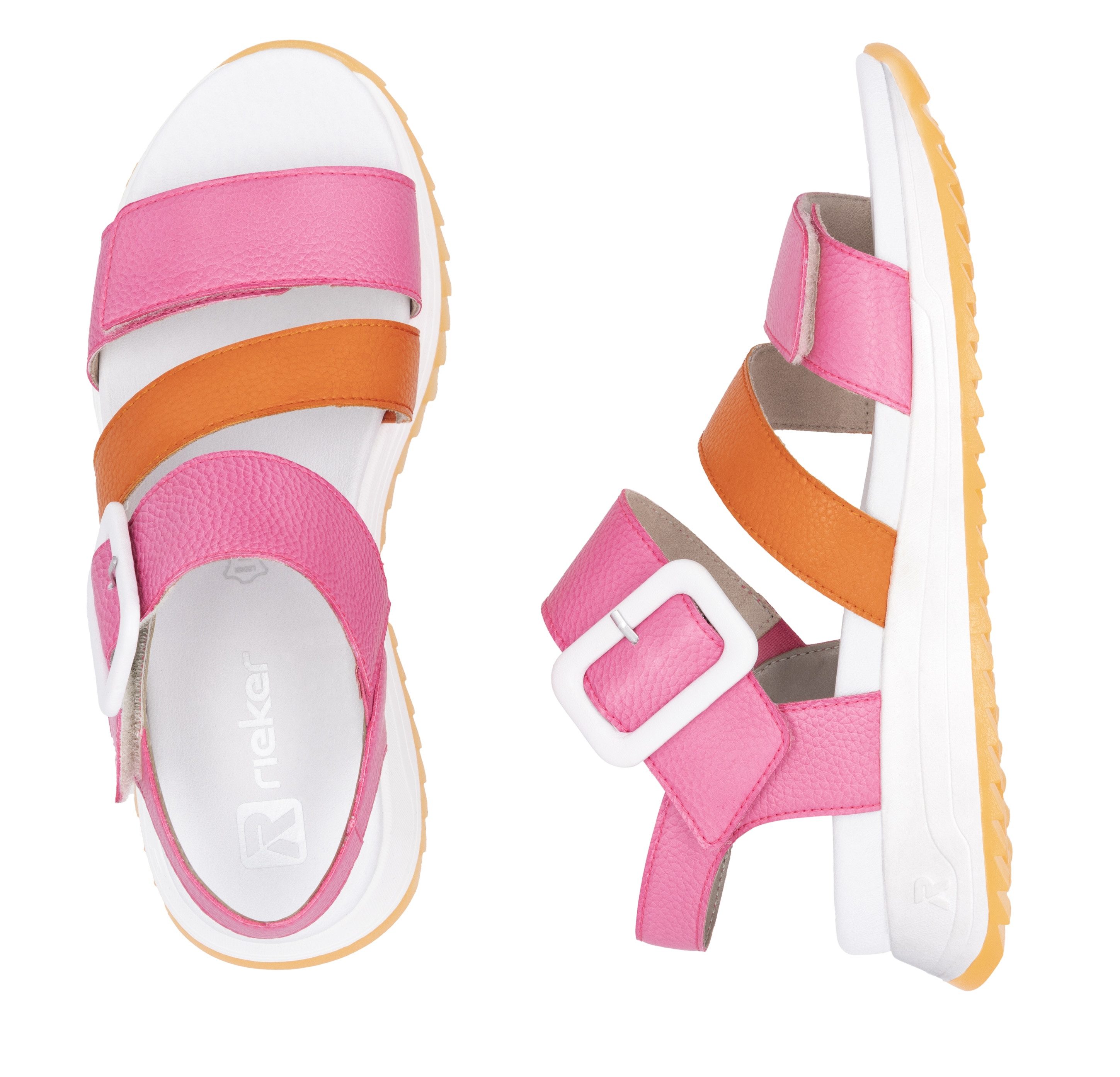 Rieker Sport Riemchensandale Sommerschuh, Klettschuh, Outdoorsandale mit weichem Fußbett
