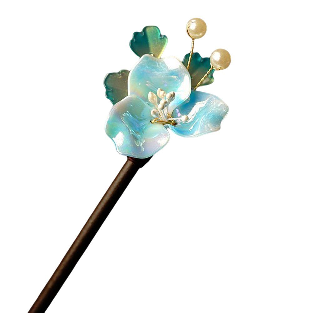Retro Perlen-Blumen-Haarnadel Diadem Blusmart Bunte Perlenblüten-Haarnadel,