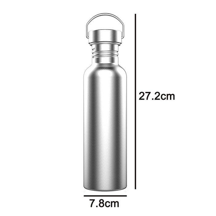 Mmgoqqt Trinkflasche Trinkflasche Edelstahl Wasserflasche 500ml Vakuum-Isolierte BPA-frei auslaufsicher Thermosflasche 24 Std Kühlen &amp; 12 Std Warmhalten