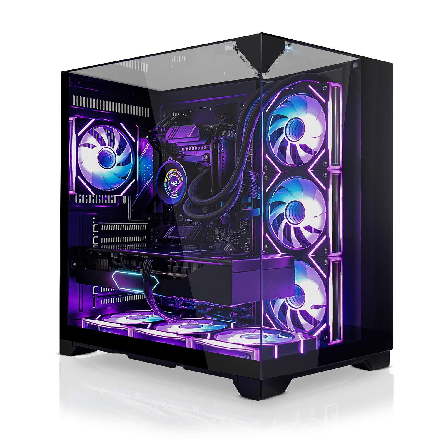 SYSTEMTREFF Intel Core i9-14900 mit Nvidia GeForce RTX 5080 16GB Gaming-PC (Intel 14900 14900, Nvidia GeForce RTX 5080, 32 GB RAM, 2000 GB SSD, Wasserkühlung)