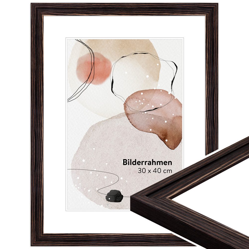 WANDStyle Bilderrahmen H025, Schwarz, gemasert, aus günstig online kaufen