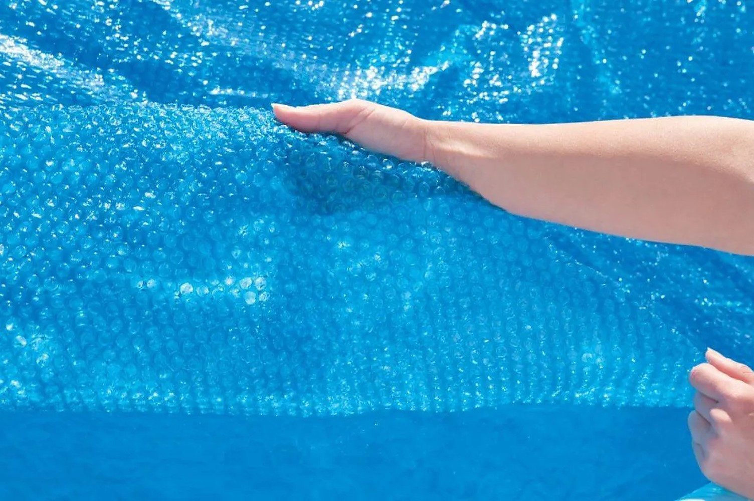 BESTWAY Solarabdeckplane Pool-Solarfolie (Spar-Set, 1-St., Ø210cm isolierend), isolierend, schwimmfähig, einfache Montage, passgenau