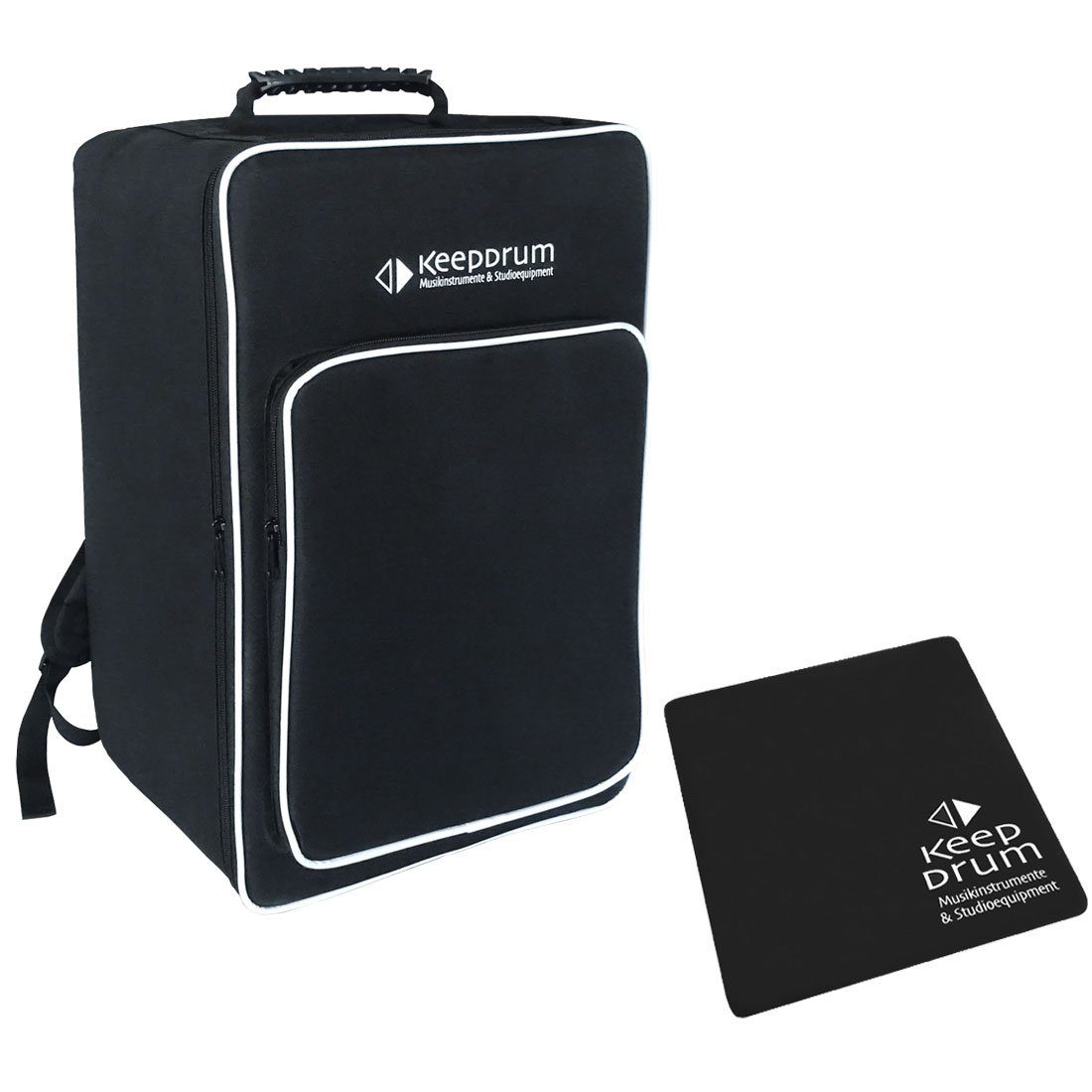 keepdrum Cajon keepdrum Cajon Rucksack-Tasche mit Sitzpad,mit Sitzpad