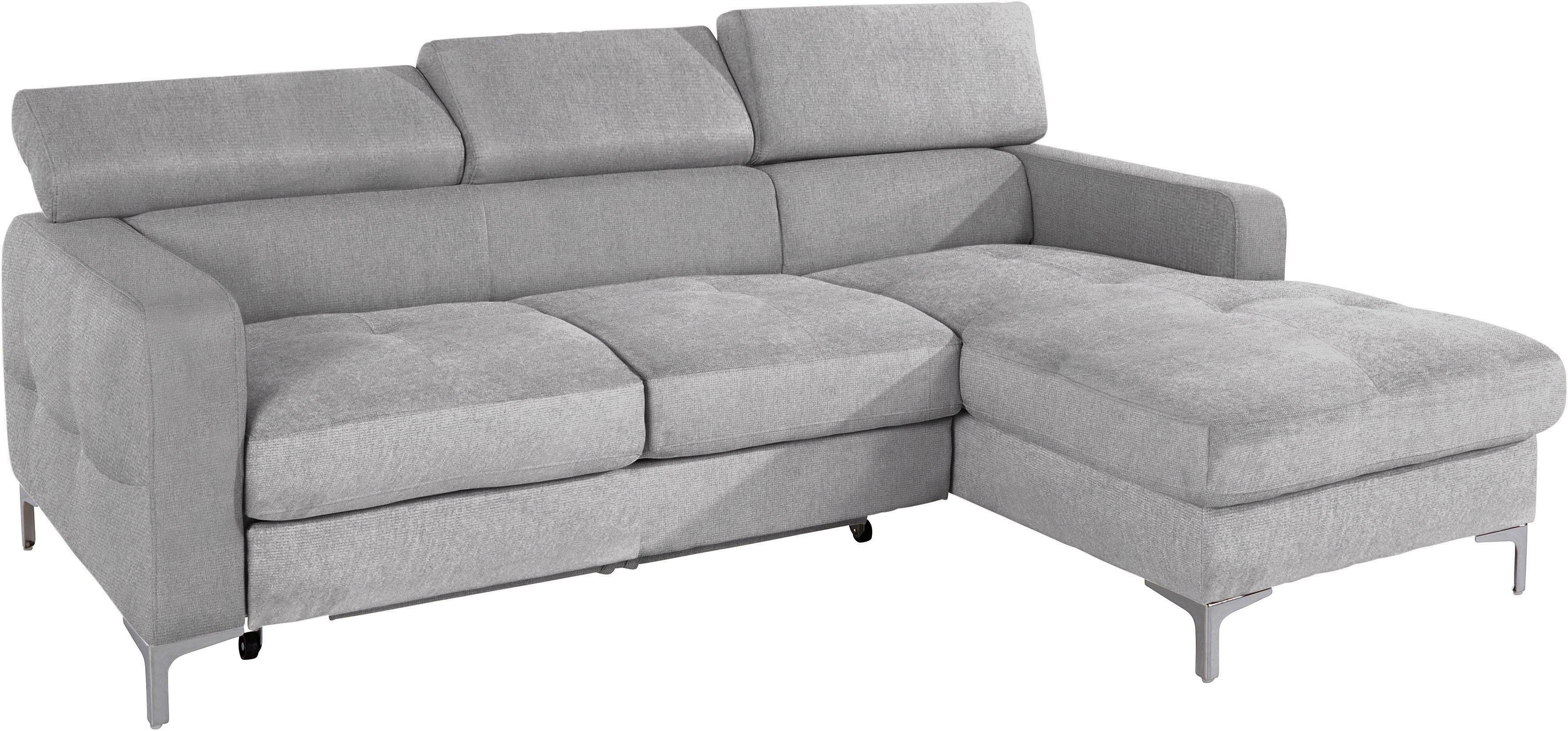 COTTA Ecksofa "Sammy L-Form", mit Kopfteilverstellung, wahlweise mit Bettfu günstig online kaufen