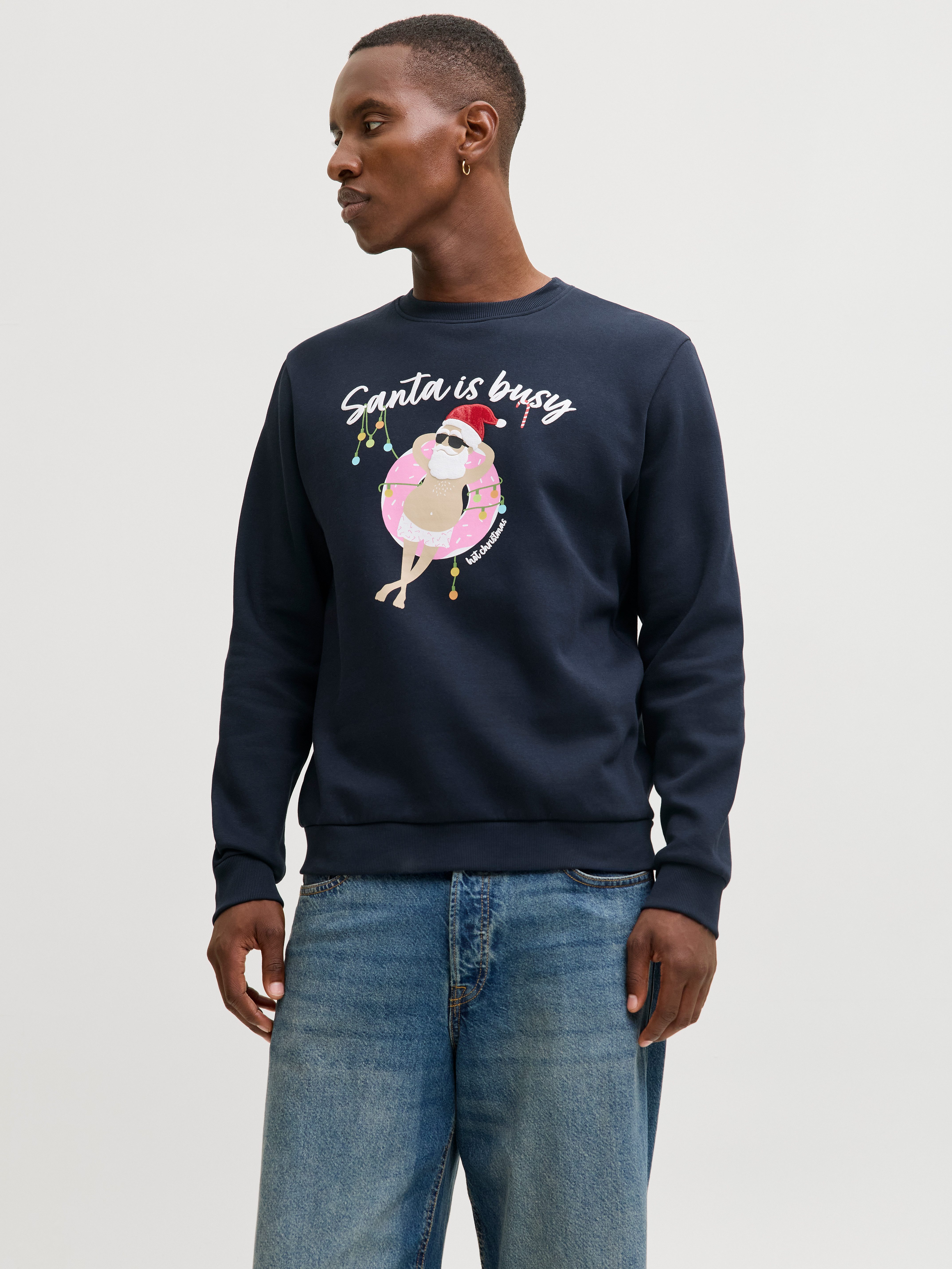 Jack & Jones Sweatshirt JJCHRISTMAS SWEAT CREW NECK XMAS günstig online kaufen