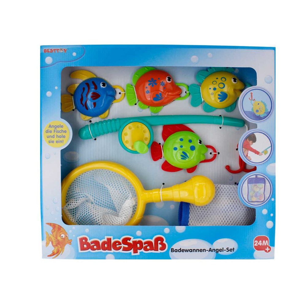 Playgo Babypuppe Besttoy - Badewannen-Angel-Set