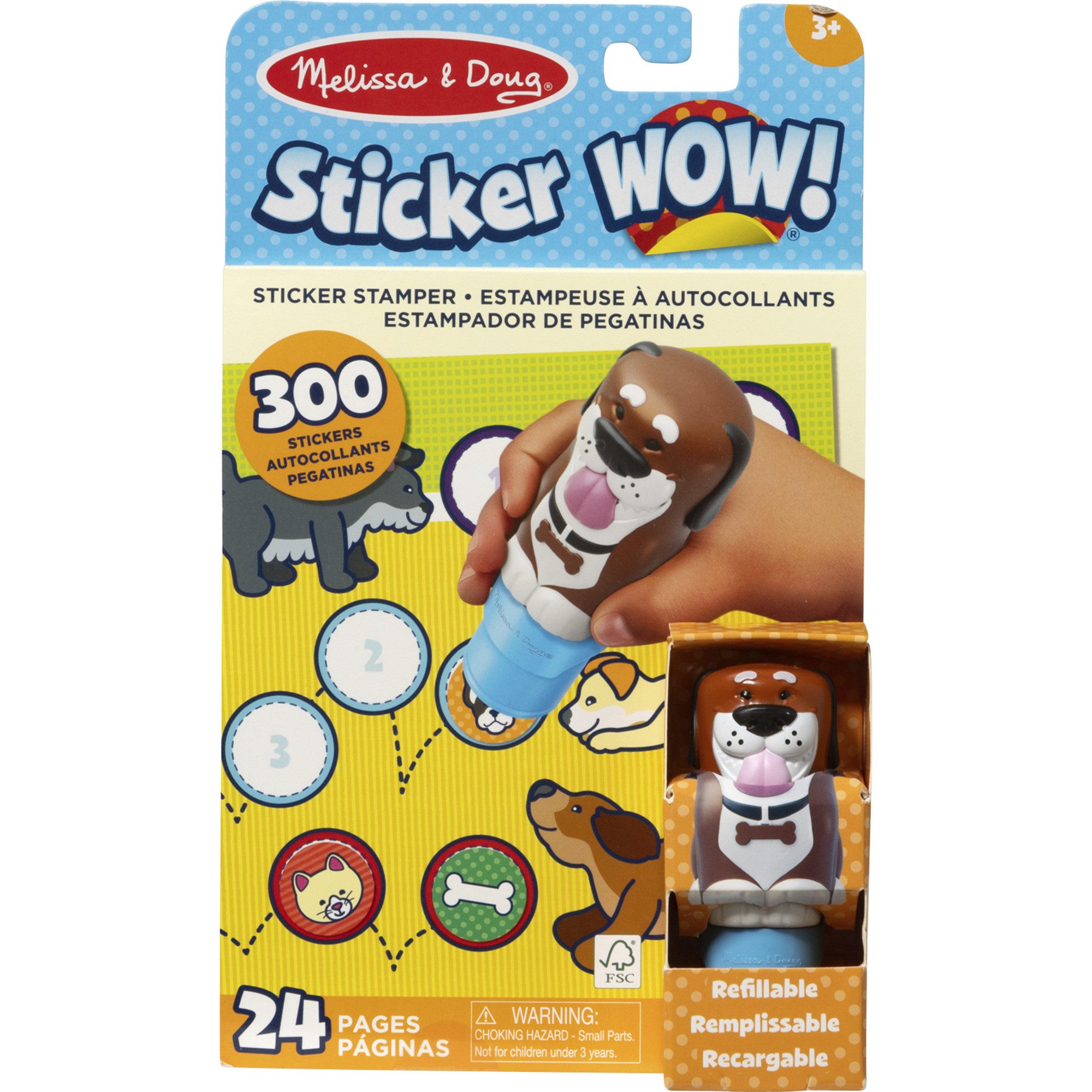 HATCHIMALS Spielfigur Spin Master Melissa & Doug - Sticker WOW! Hund