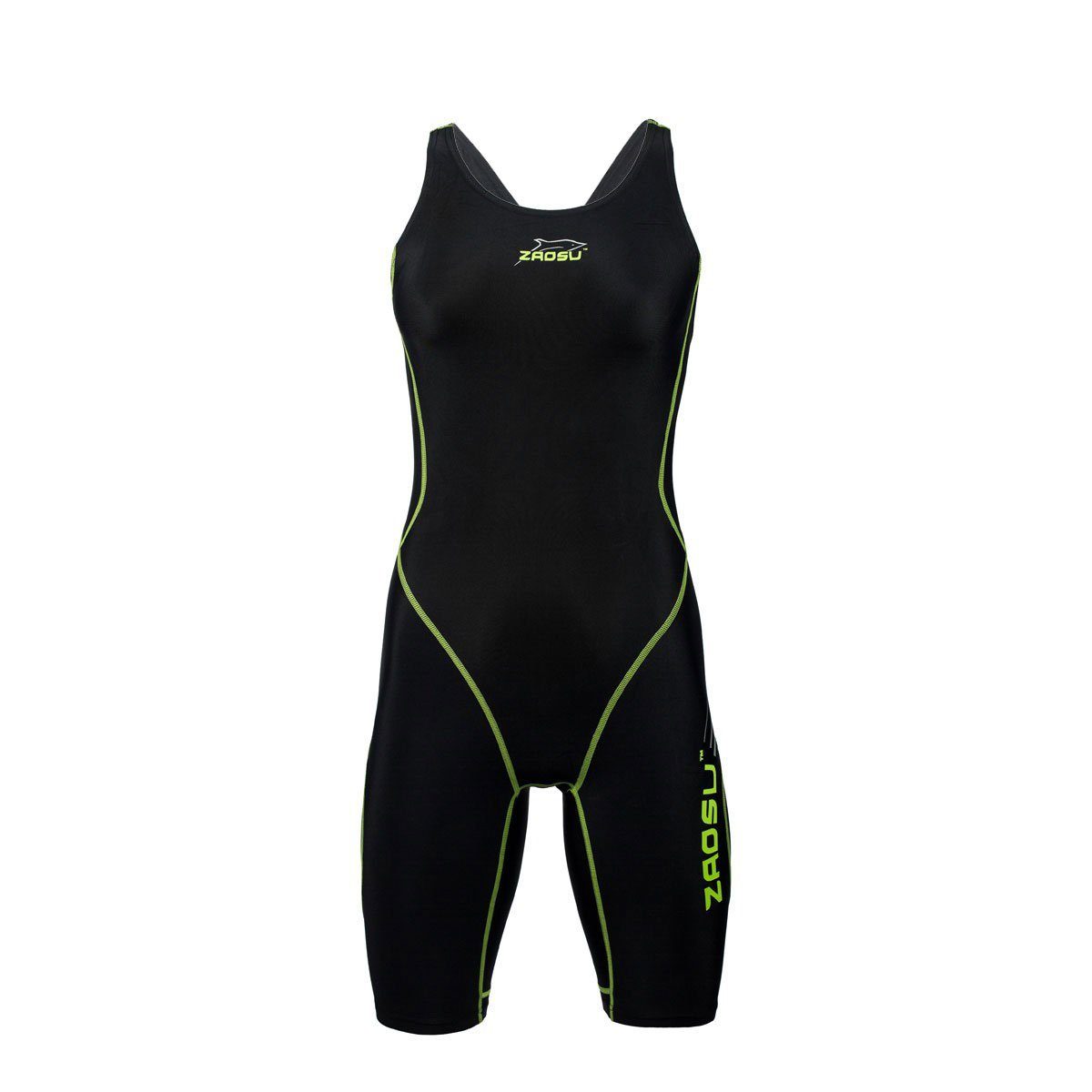 schwarz/grün Schwimmanzug Wettkampf Z-Black Schwimmanzug ZAOSU