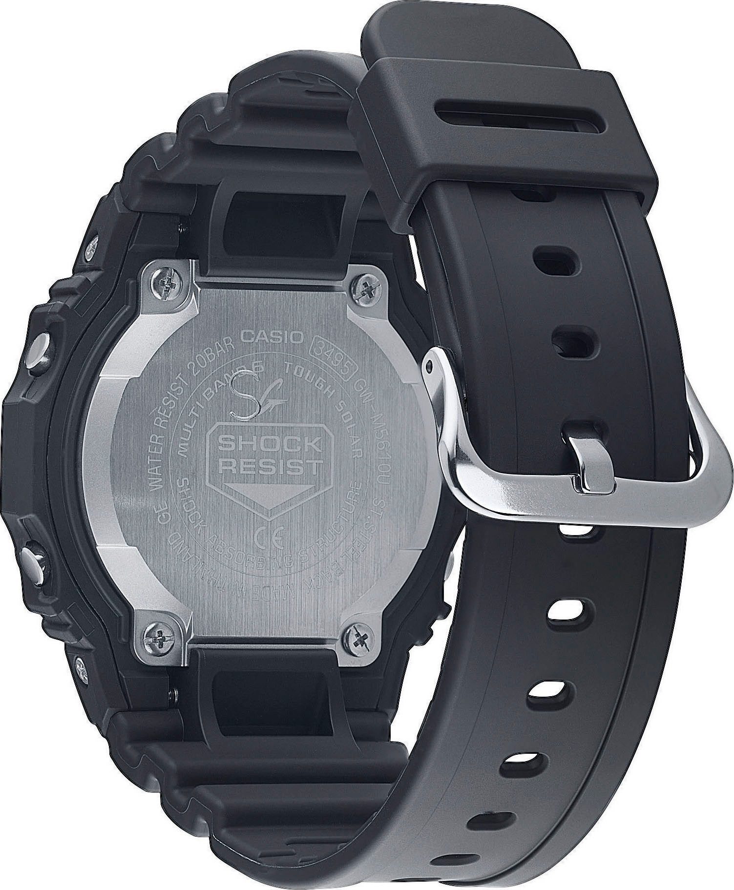 CASIO G-SHOCK Funkchronograph GW-M5610U-1BER, Solaruhr, Armbanduhr, Herrenuhr,digital,bis 20bar wasserd.Resinarmband