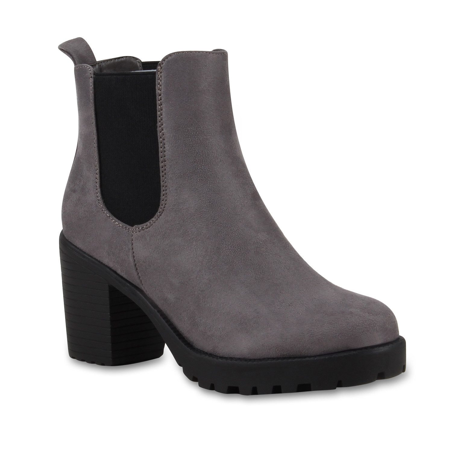 VAN HILL 76870 Chelseaboots Damen Stiefeletten Chelsea Boots Profilsohle 70 günstig online kaufen