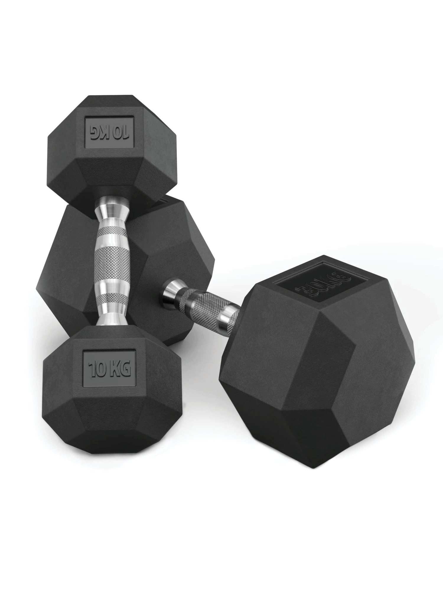 ATLETICA Hantel-Set Hexagon Hantel Set, 10 kg - 30 kg ∣ Professioneller PVC Bezug