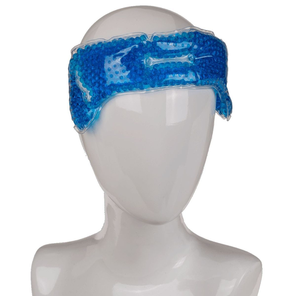 Out of the Blue Kalt-Warm-Kompresse Spa Kopfwickel zum Wärmen und Kühlen in Blau ca. 32 x 9,5 cm Maske, 1-tlg., mit verstellbarem Band