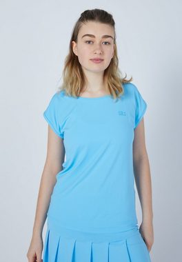 SPORTKIND Funktionsshirt Tennis Loose Fit Shirt Mädchen & Damen hellblau