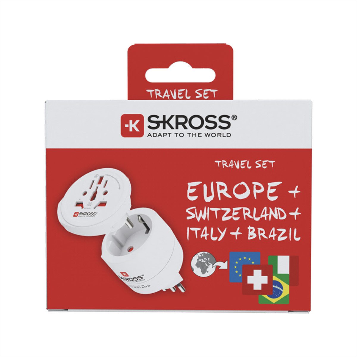 SKROSS Combo World to Switzerland Adapter-Set Stromadapter