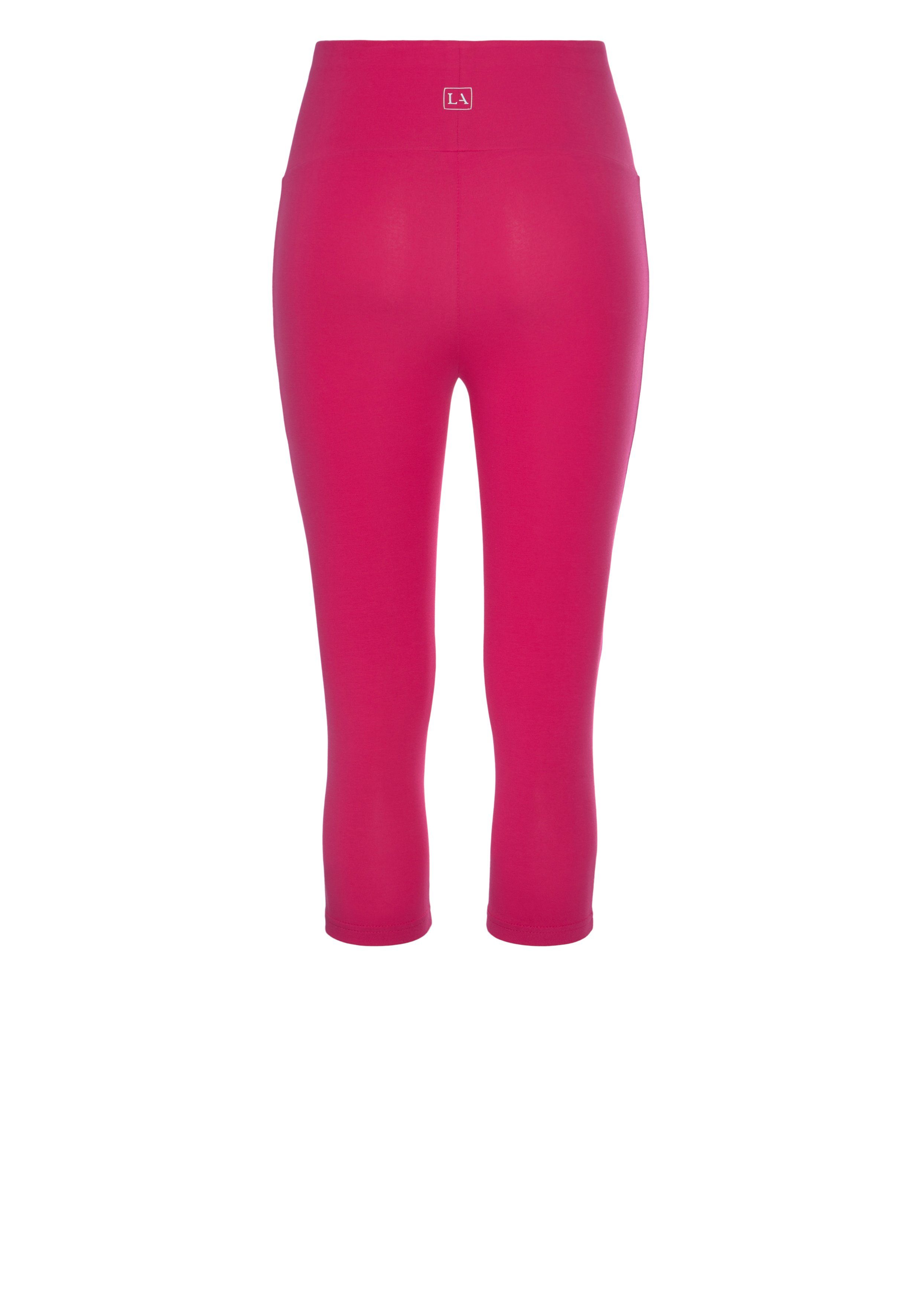 LASCANA Caprileggings mit breitem, weichen Bündchen