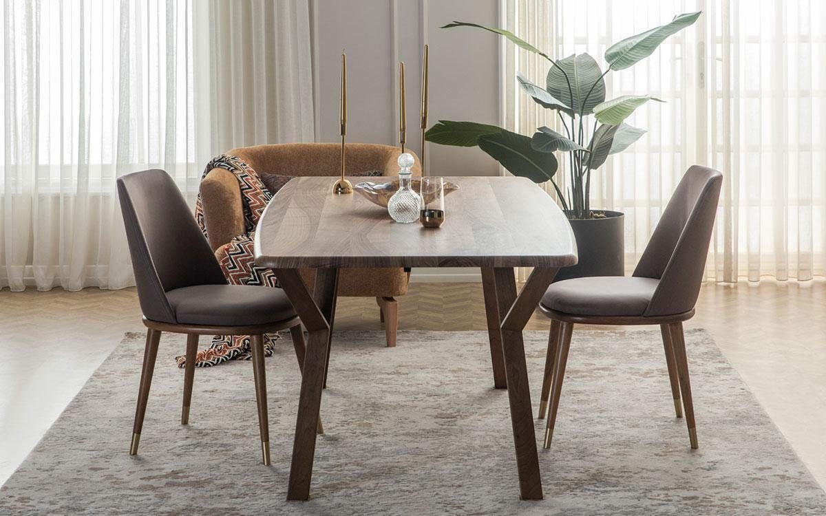 Stühle Europe JVmoebel Made Esstisch + Garnitur Esszimmer Luxus Set Gruppe, Essgruppe Möbel 6x Stuhl In