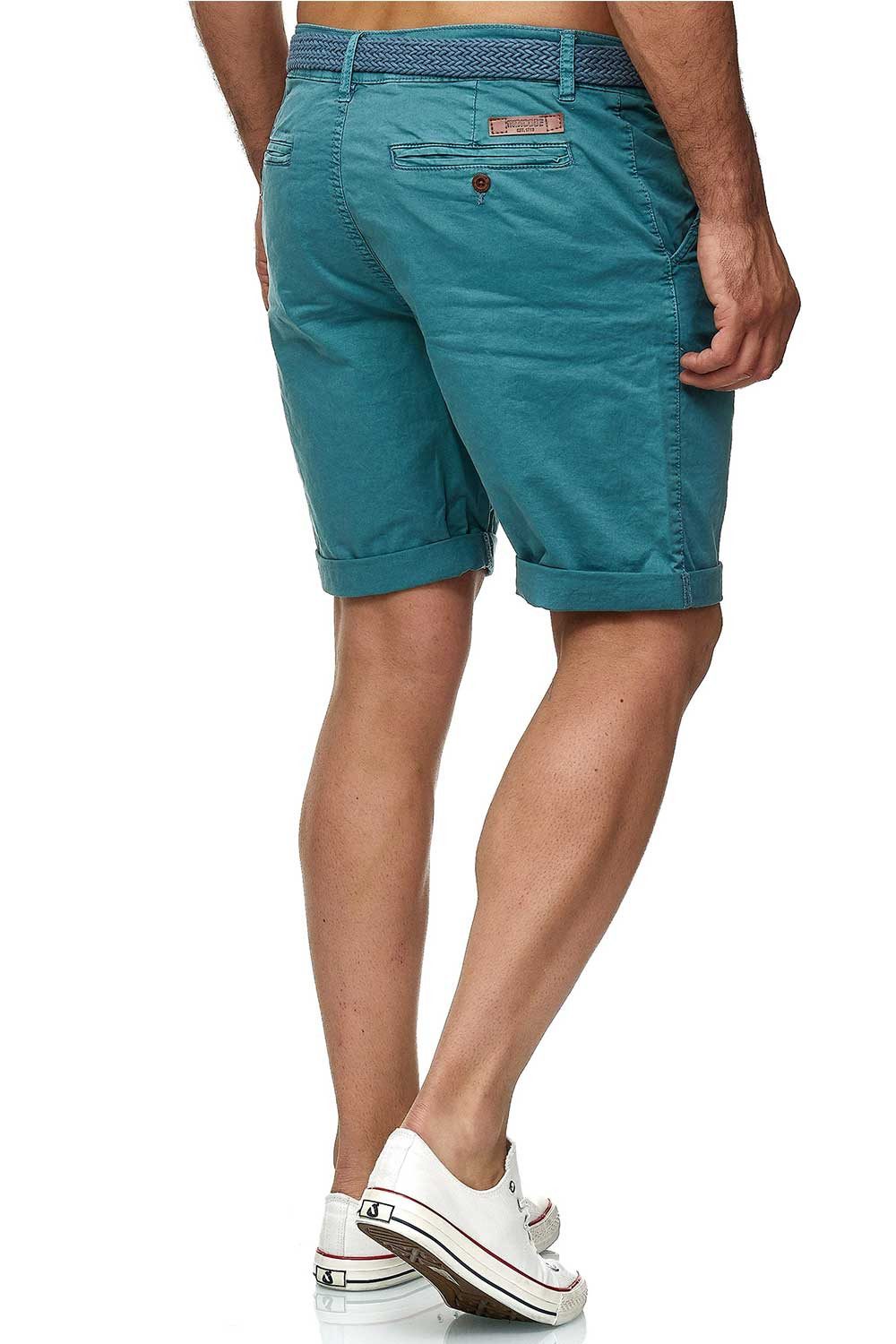 INDICODE Shorts Herren kurze Hose mit Gürtel - Conor - Aus Baumwolle - Regular Fit Freizeithose - Sportlich eleganter Look - Bequemes Stretch Material – Bild 4 von 4