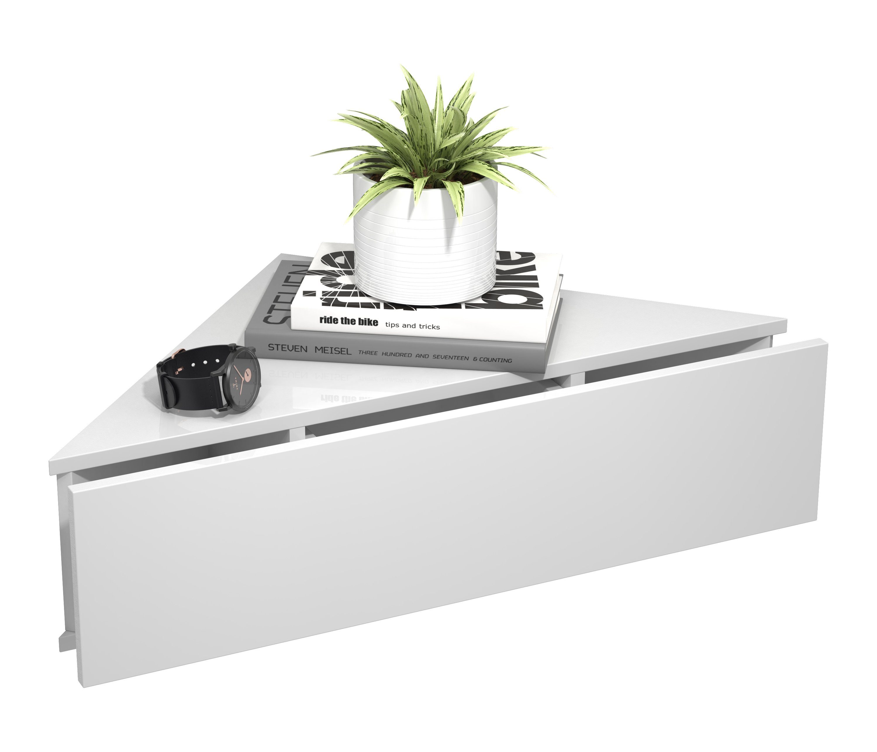 VCM Nachttisch Holz Wandschublade Eckregal Nachttisch Usal S günstig online kaufen