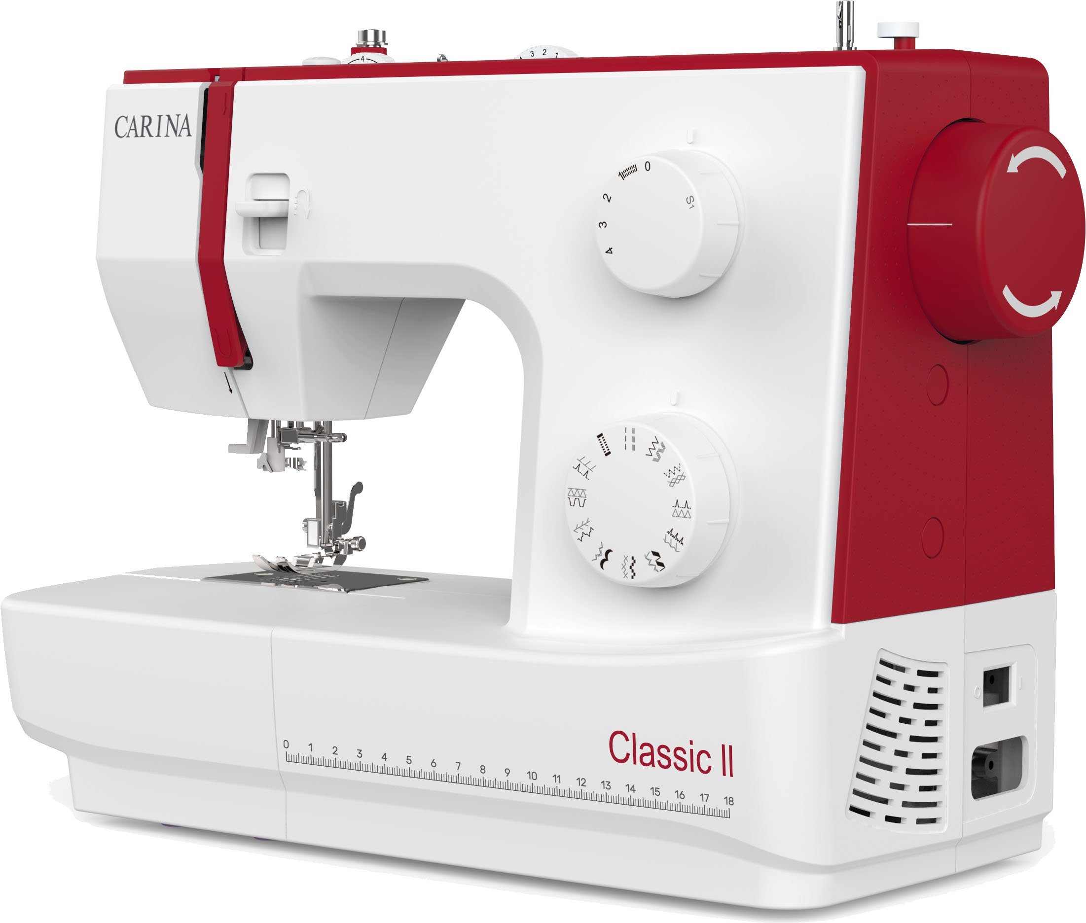 Garantierte Originalqualität Carina Freiarm-Nähmaschine - Programme echte Classic II 23 Modeikonen, Für