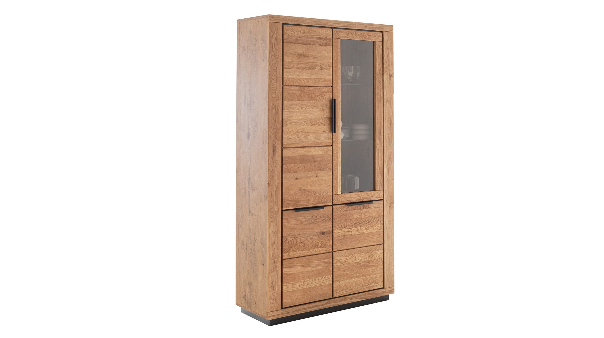 Massivart® Vitrine GRENO Vitrinenschrank mit Glastür günstig online kaufen