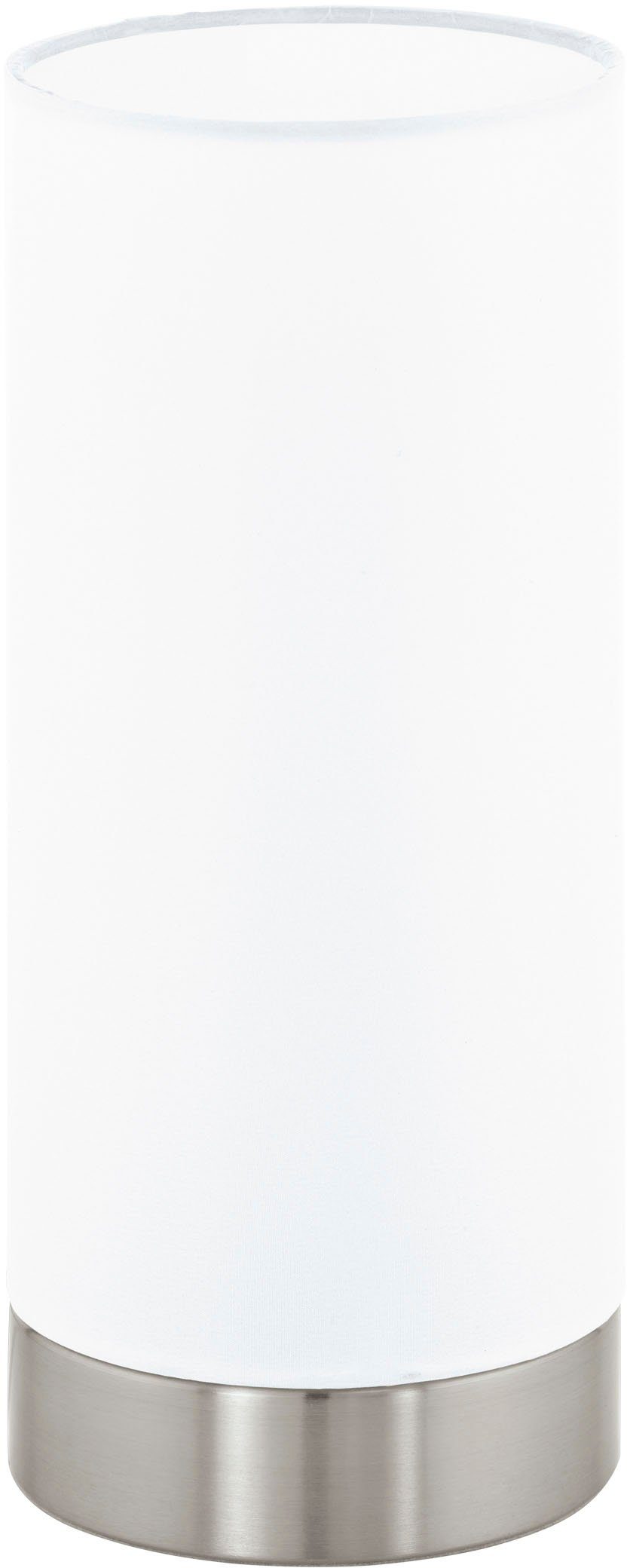 EGLO Tischleuchte DAMASCO 1 Tischlampe, exkl.Leuchtmittel, Schalter am Kabel, Ein-/Ausschalter, ohne Leuchtmittel, Leuchtmittel wechselbar, Nachttischlampe, Schreibtisch, Büro, elegant und zeitlos, 21,5x10cm