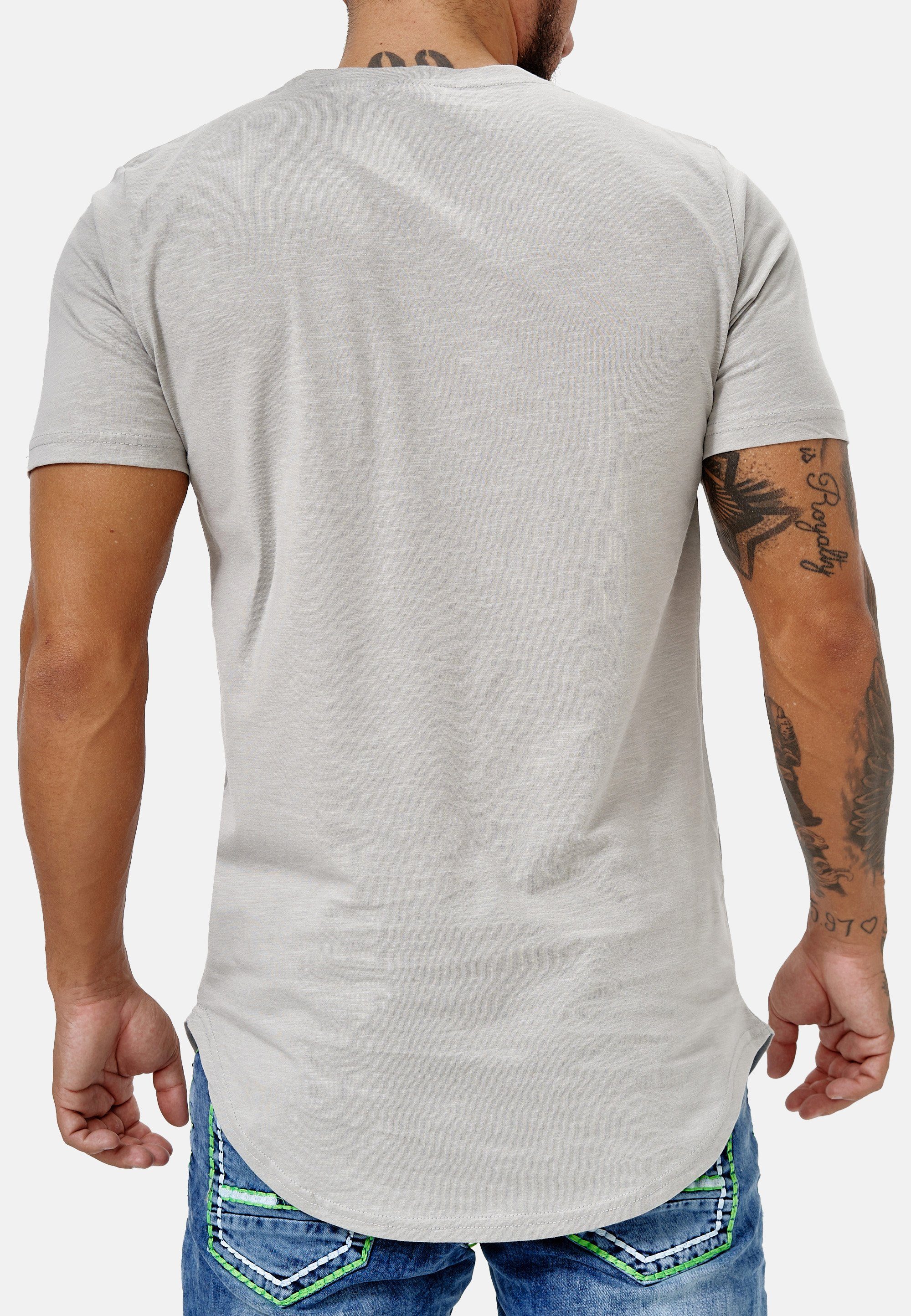 3752 Code47 Code47 (1-tlg) T-Shirt T-Shirt Grau