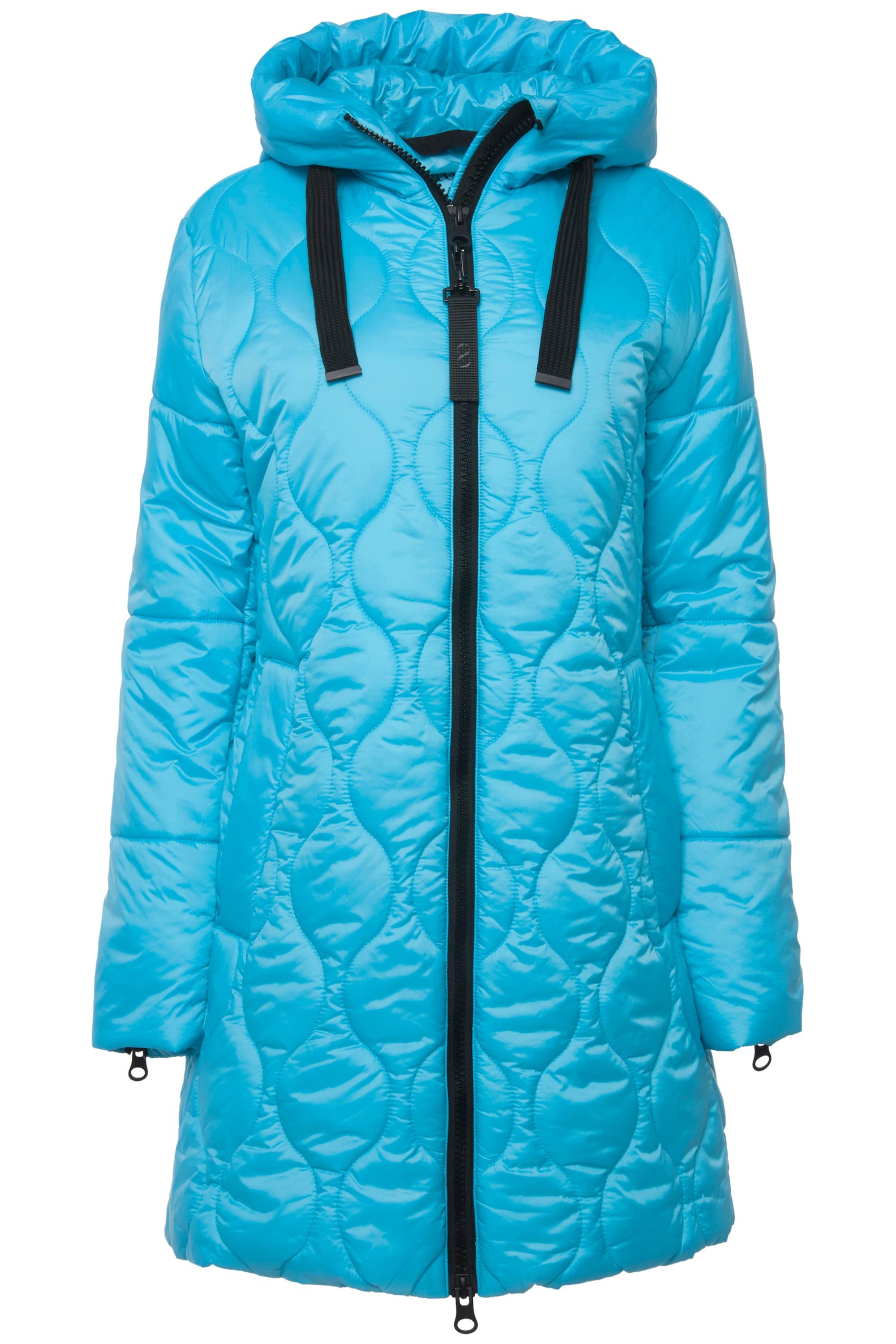 Laurasøn Steppjacke Long-Steppjacke Kapuze Zipper Langarm günstig online kaufen