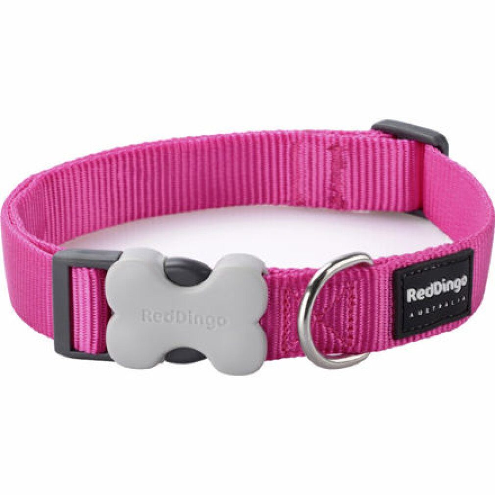 Red Dingo Hunde-Halsband Hundehalsband weich Pink (1,5 x 24-36 cm)