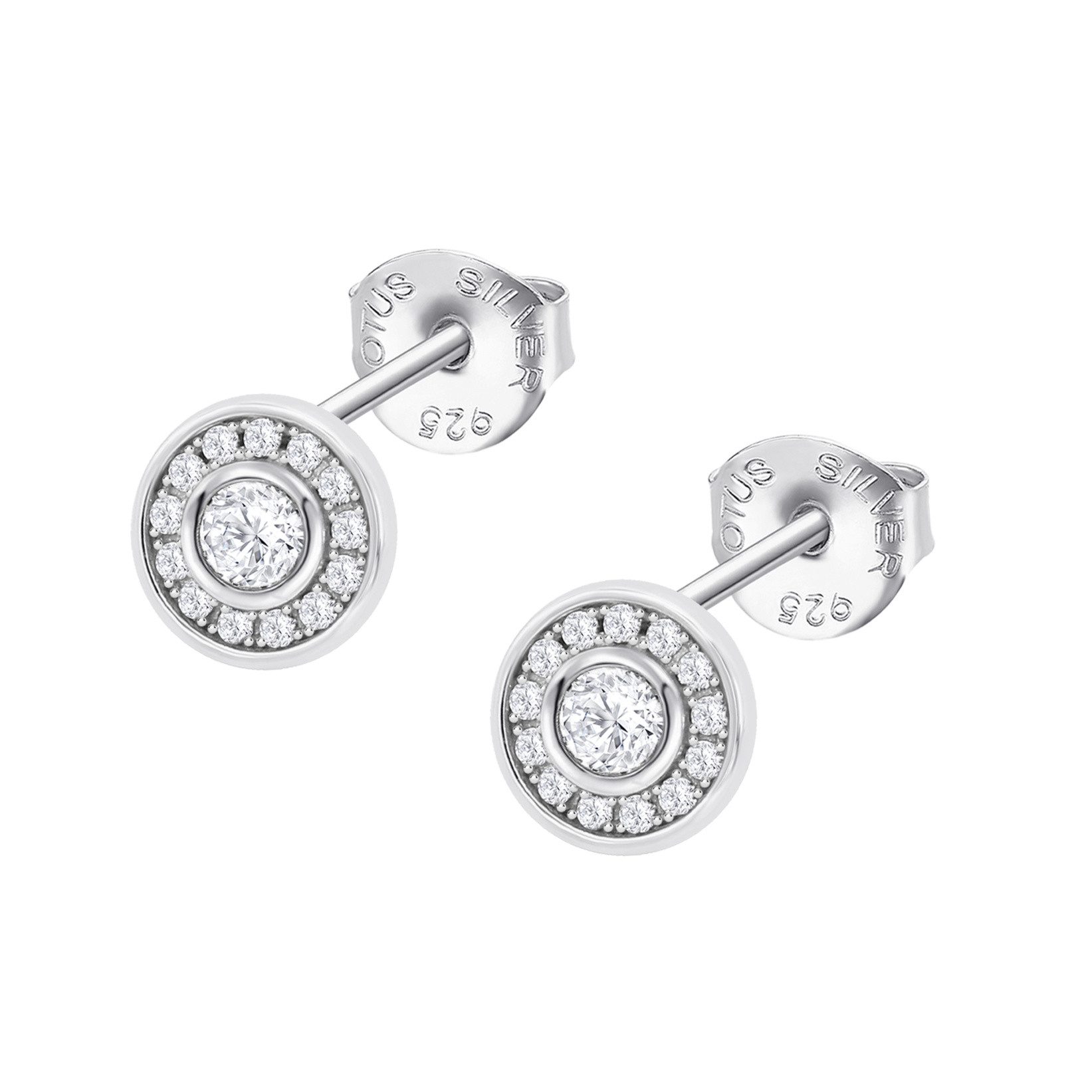 Lotus Paar Ohrstecker Silver Damen LP3105-4/1 Silber Zirkonia Rund 7 mm