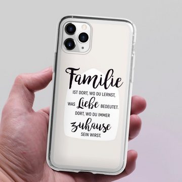 DeinDesign Handyhülle Familie ist Liebe, Apple iPhone 11 Pro Silikon Hülle Bumper Case Handy Schutzhülle