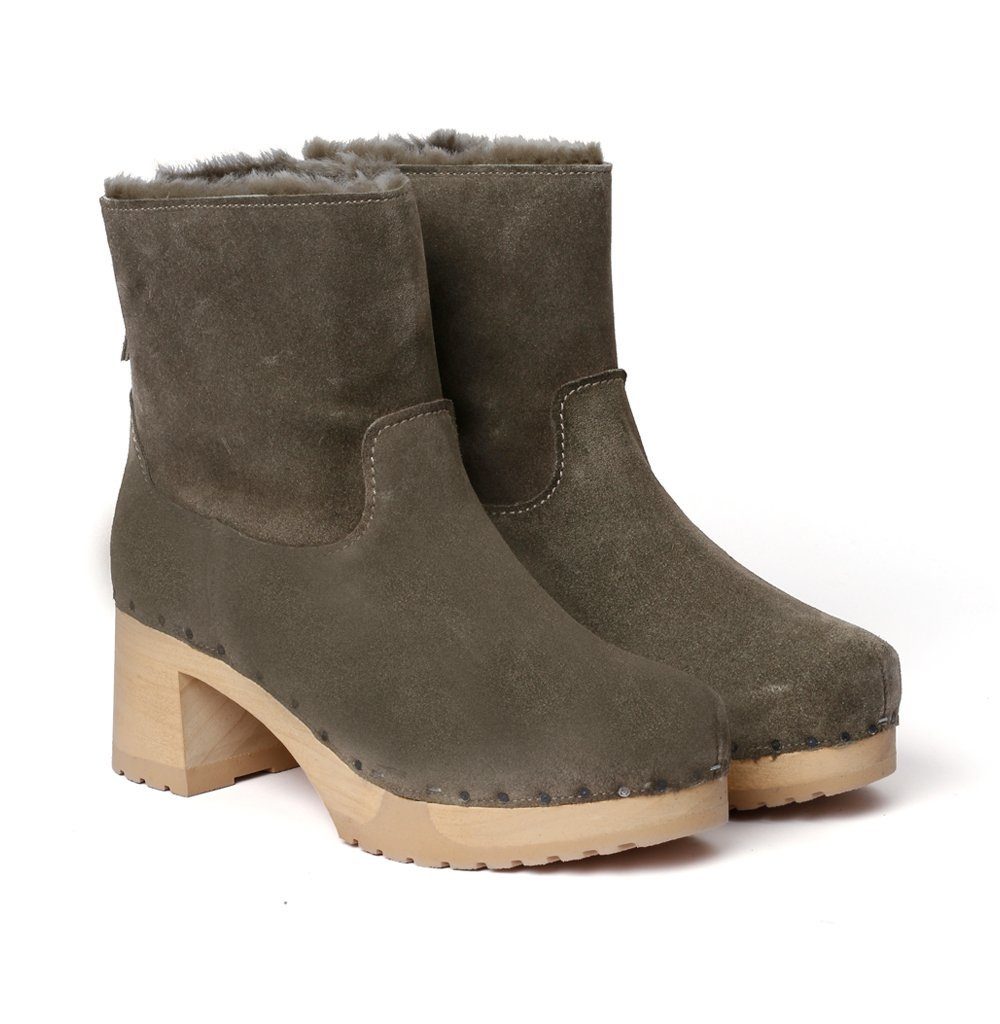 Softclox HAPPY Kaschmir/LF oliv (natur) Stiefelette