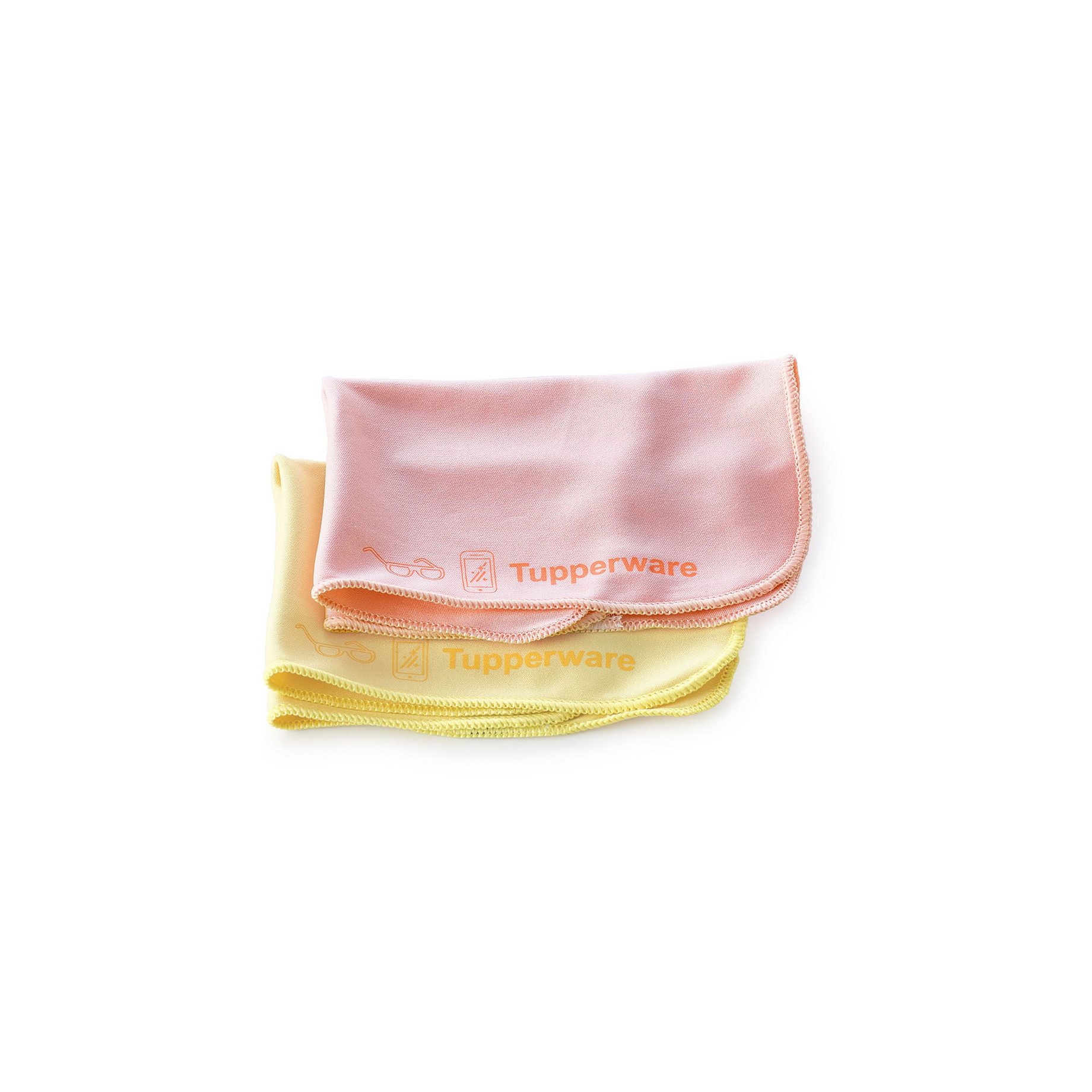 TUPPERWARE Tupperware FaserPro Durchblick gelb + rosa Reinigungstücher