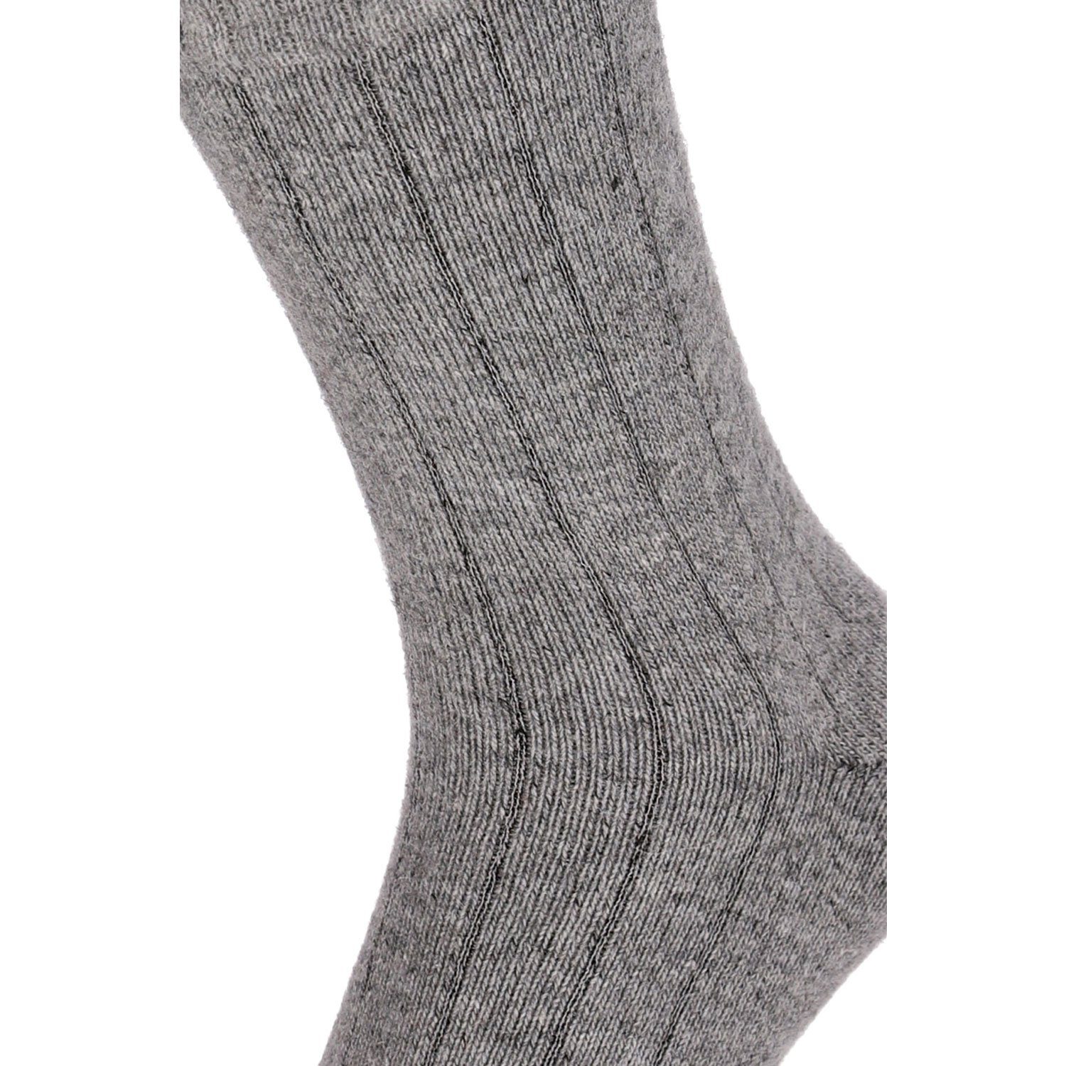 Chili Lifestyle Norwegersocken MERINO Wollsocken dicke Wintersocken in grau und schwarz Damen Herren (Multipack, 2-Paar, 2 Farbdesigns) Weichbund ohne Gummidruck, super soft, extra warm