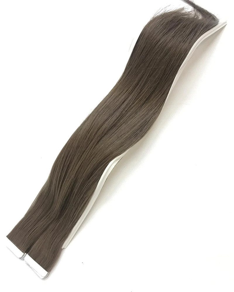 Echthaar-Extension Tape in Hair Echthaartapes, slavic asch hellbraun, Remy Haar für Haare