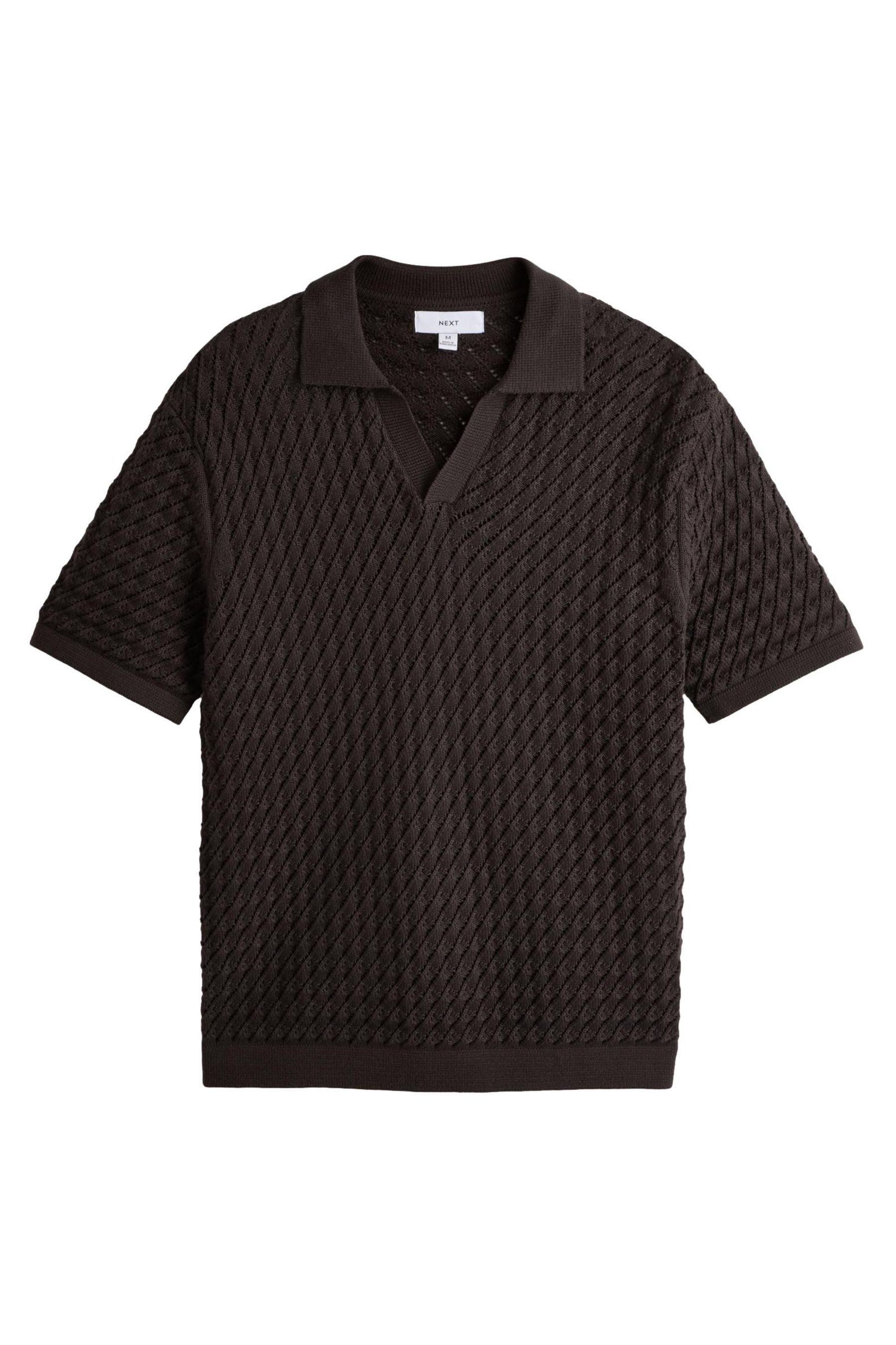 Poloshirt Strukturiertes Polohemd mit Trophy-Kragen