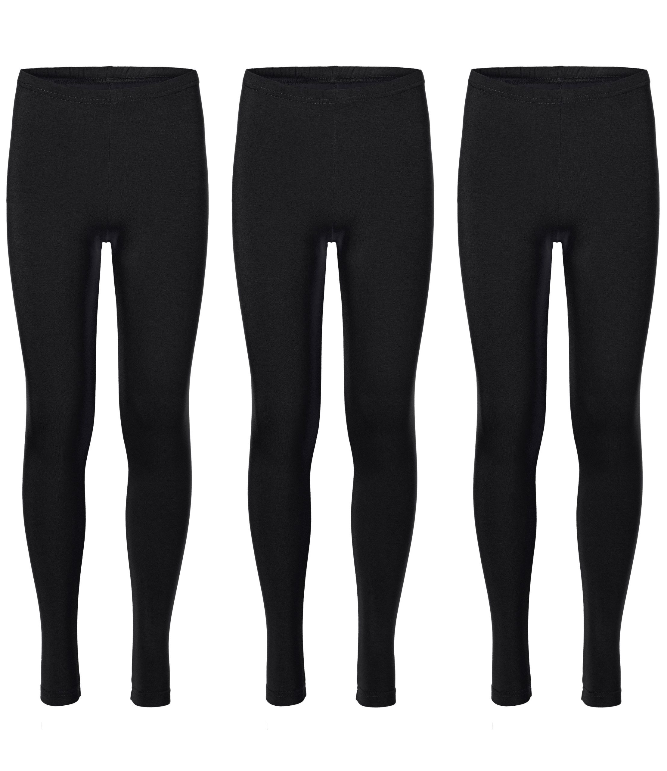 Leggings 3er Pack Mädchen Lange Hose Freizeithose MS10-130